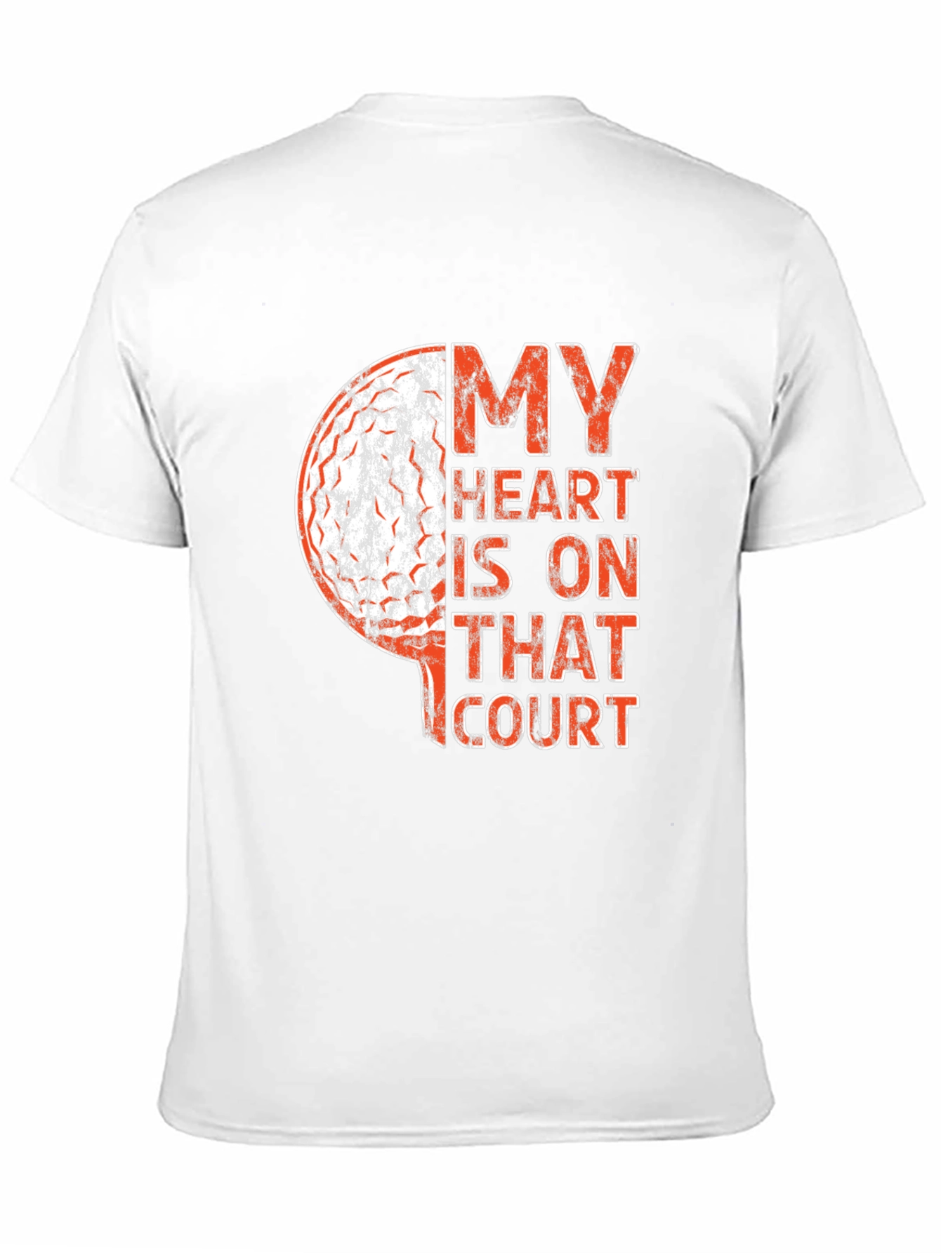 Basketball Heart Graphic Tee - Sports Fan Apparel