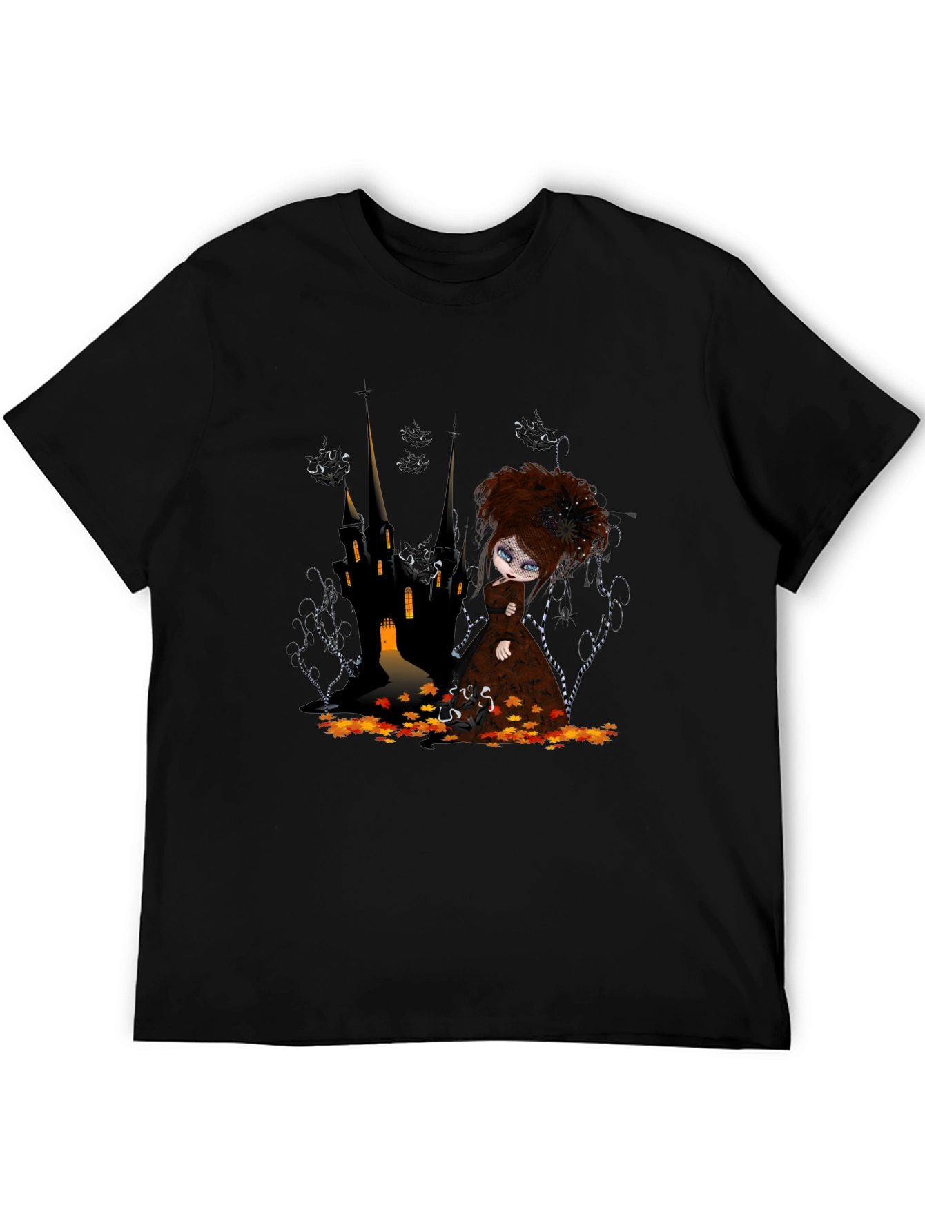 Gothic Doll Castle Graphic T-Shirt