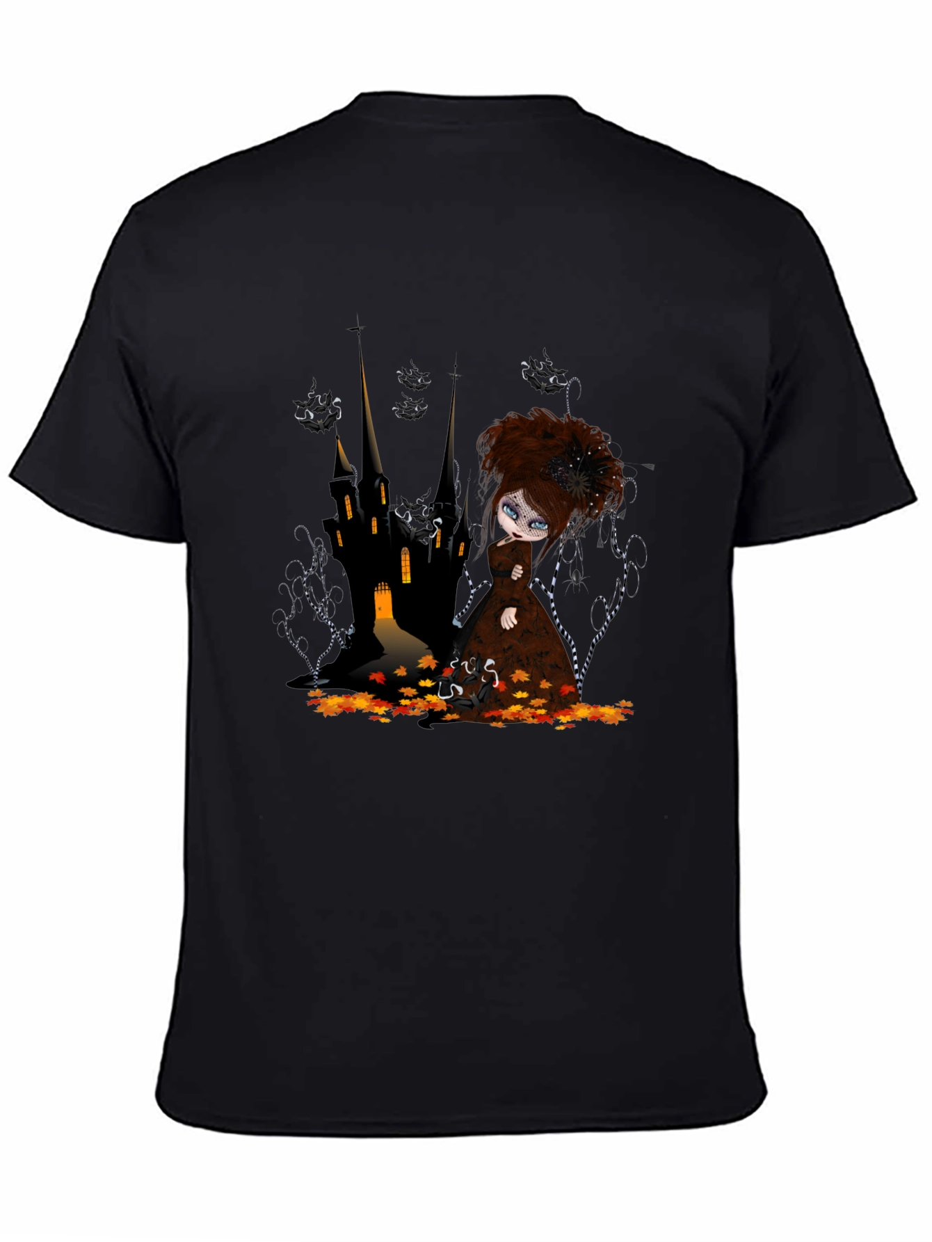 Gothic Doll Castle Graphic T-Shirt