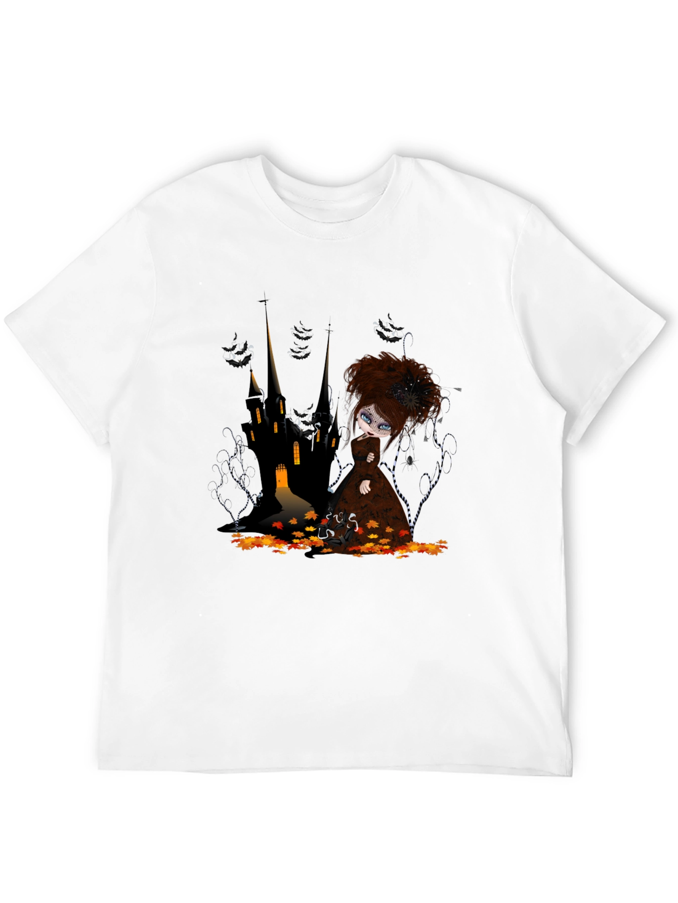 Gothic Doll Castle Graphic T-Shirt