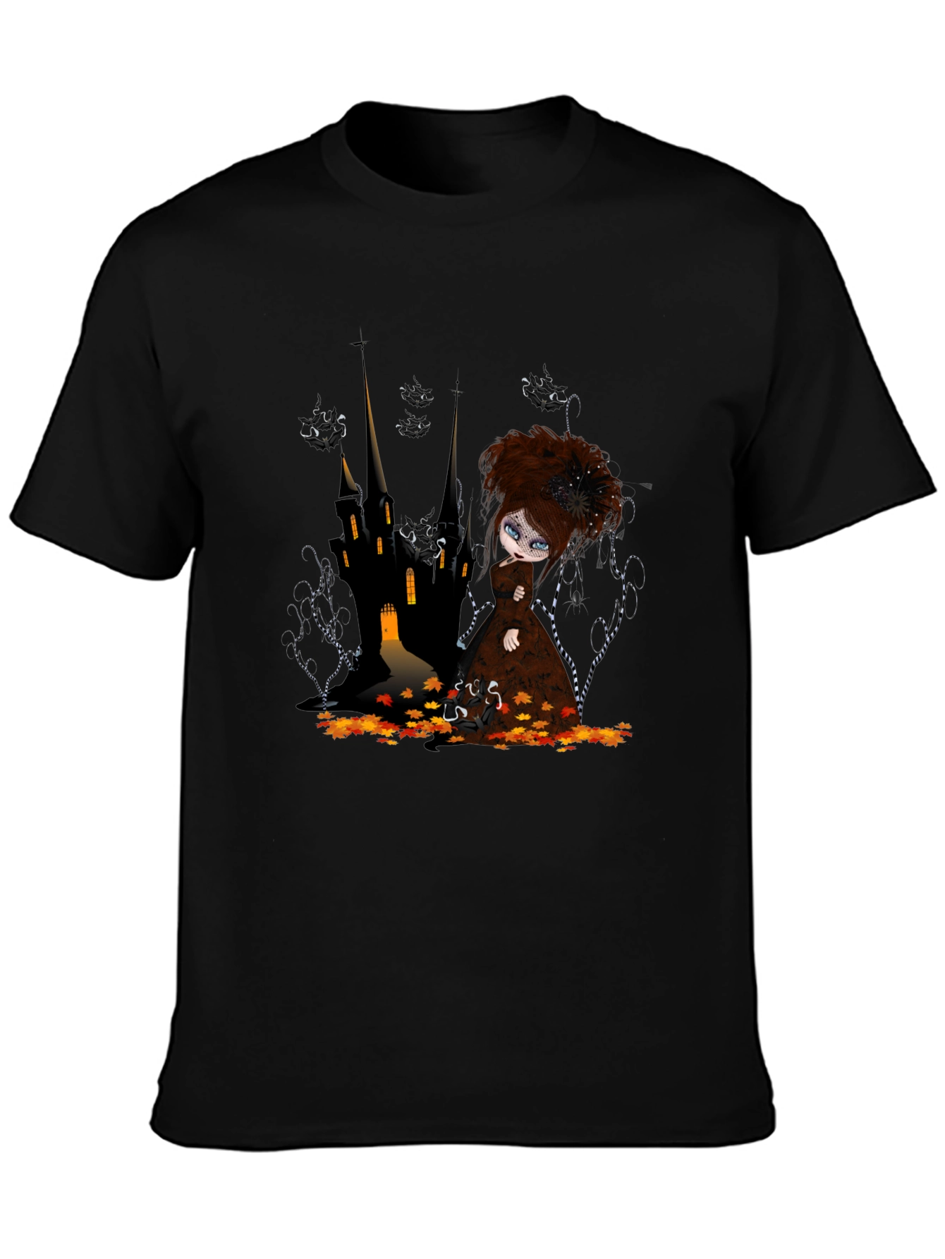Gothic Doll Castle Graphic T-Shirt