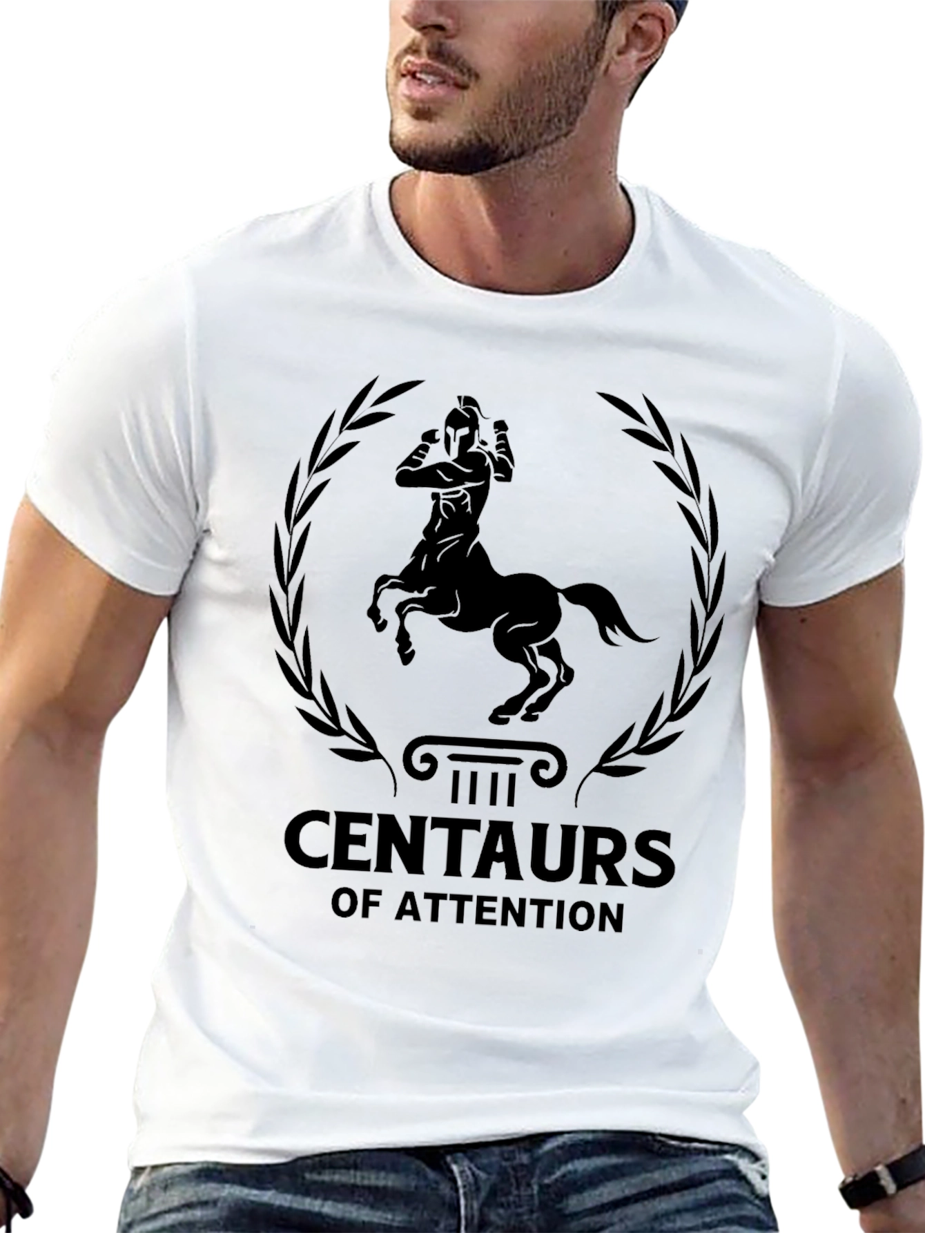 Centaur of Attention Graphic Tee - Black
