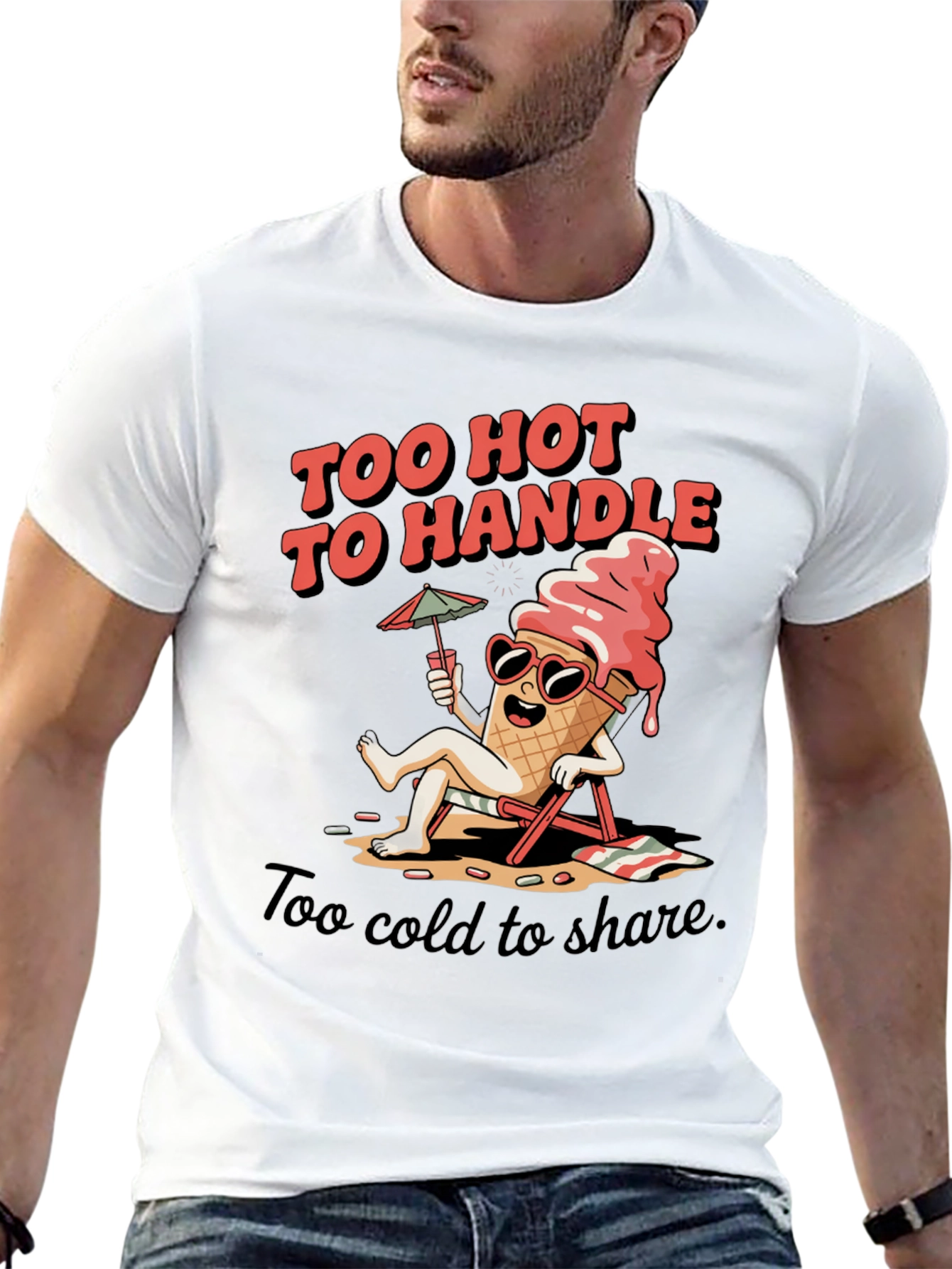 Too Hot To Handle Ice Cream Graphic Tee