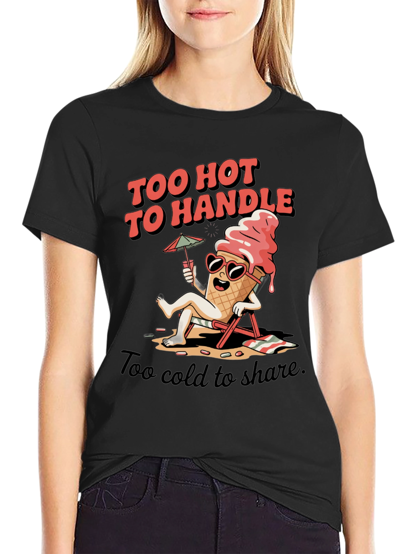 Too Hot To Handle Ice Cream Graphic Tee