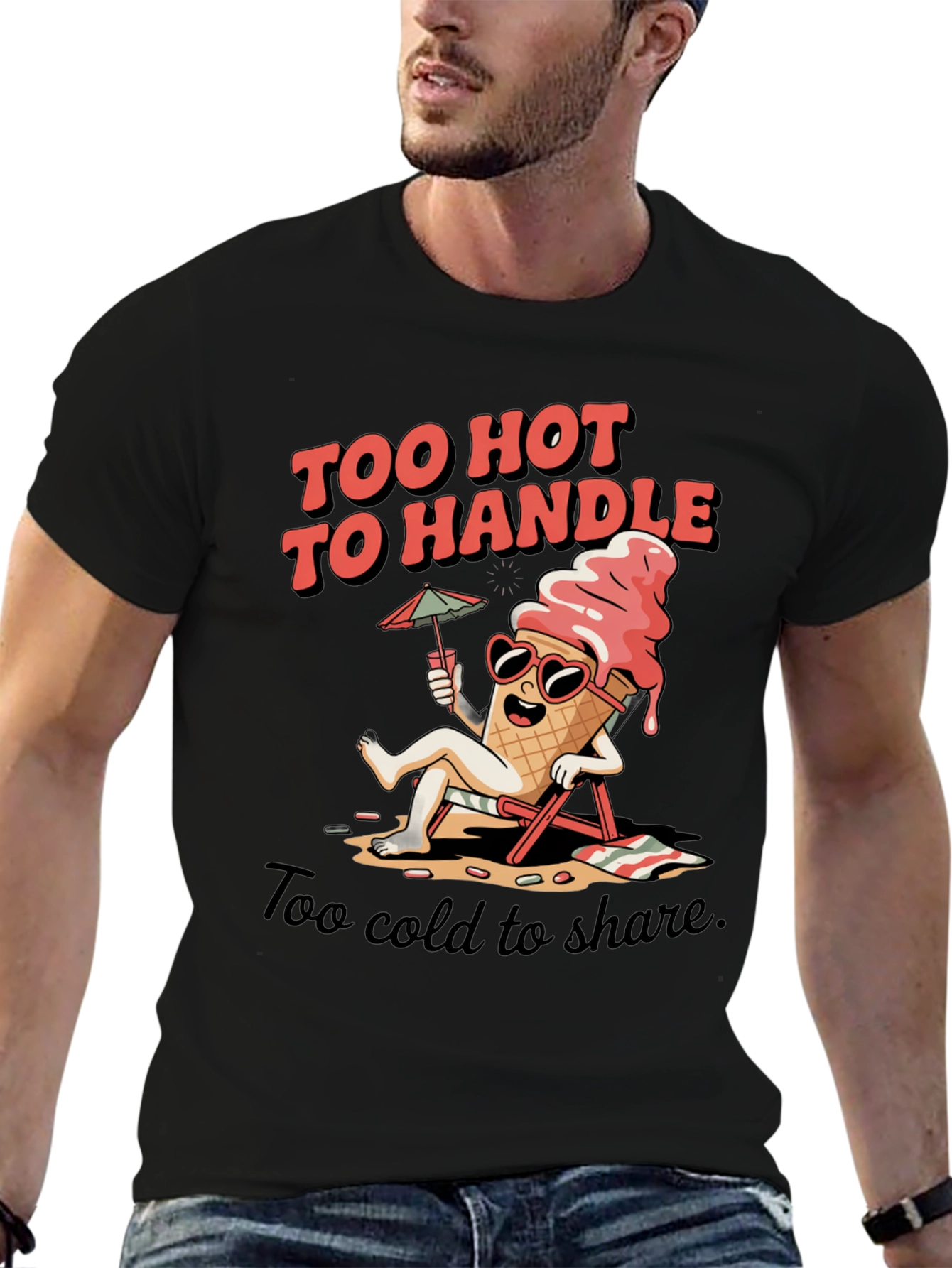 Too Hot To Handle Ice Cream Graphic Tee