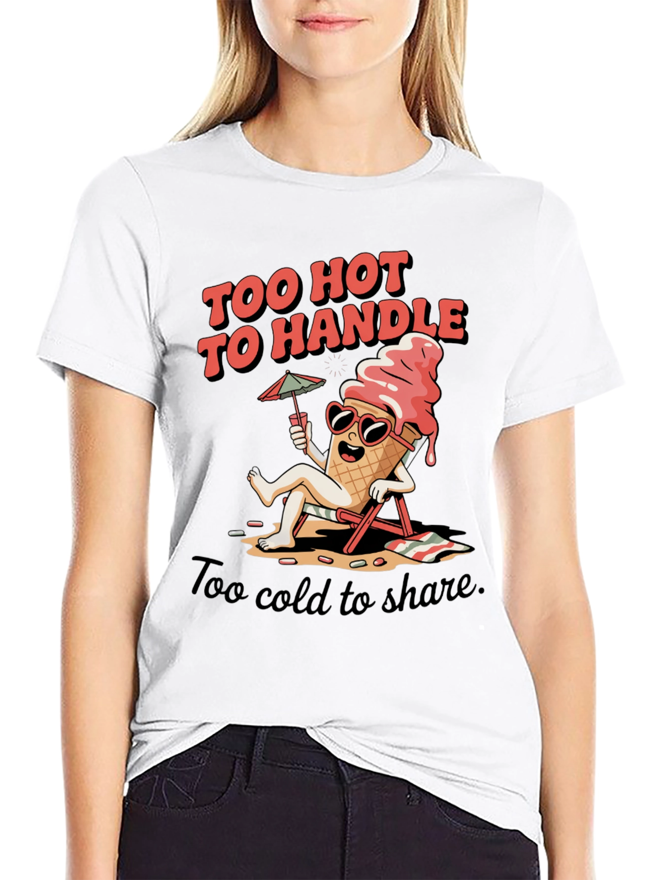 Too Hot To Handle Ice Cream Graphic Tee