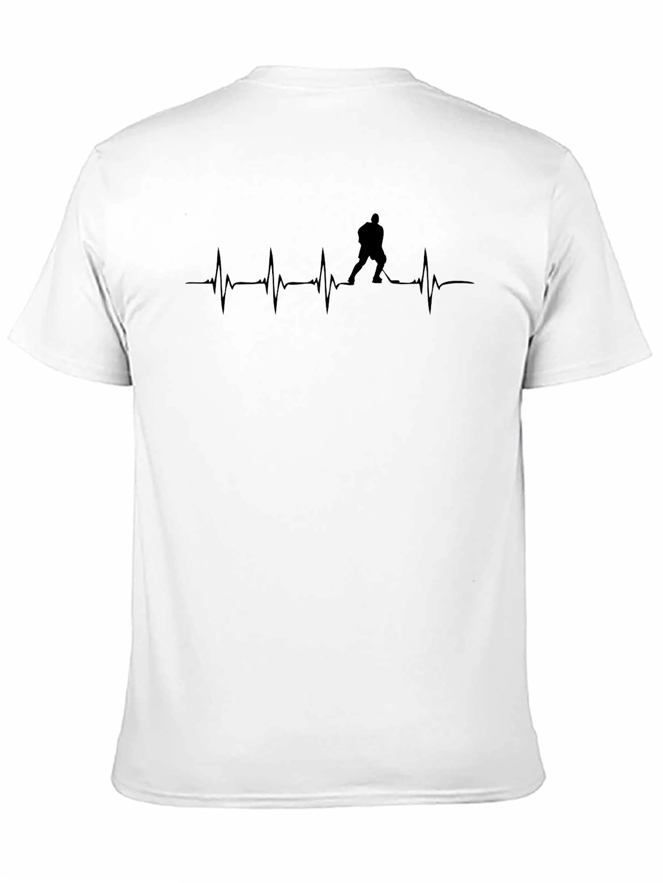 Hockey Heartbeat T-Shirt - Passionate Player Design