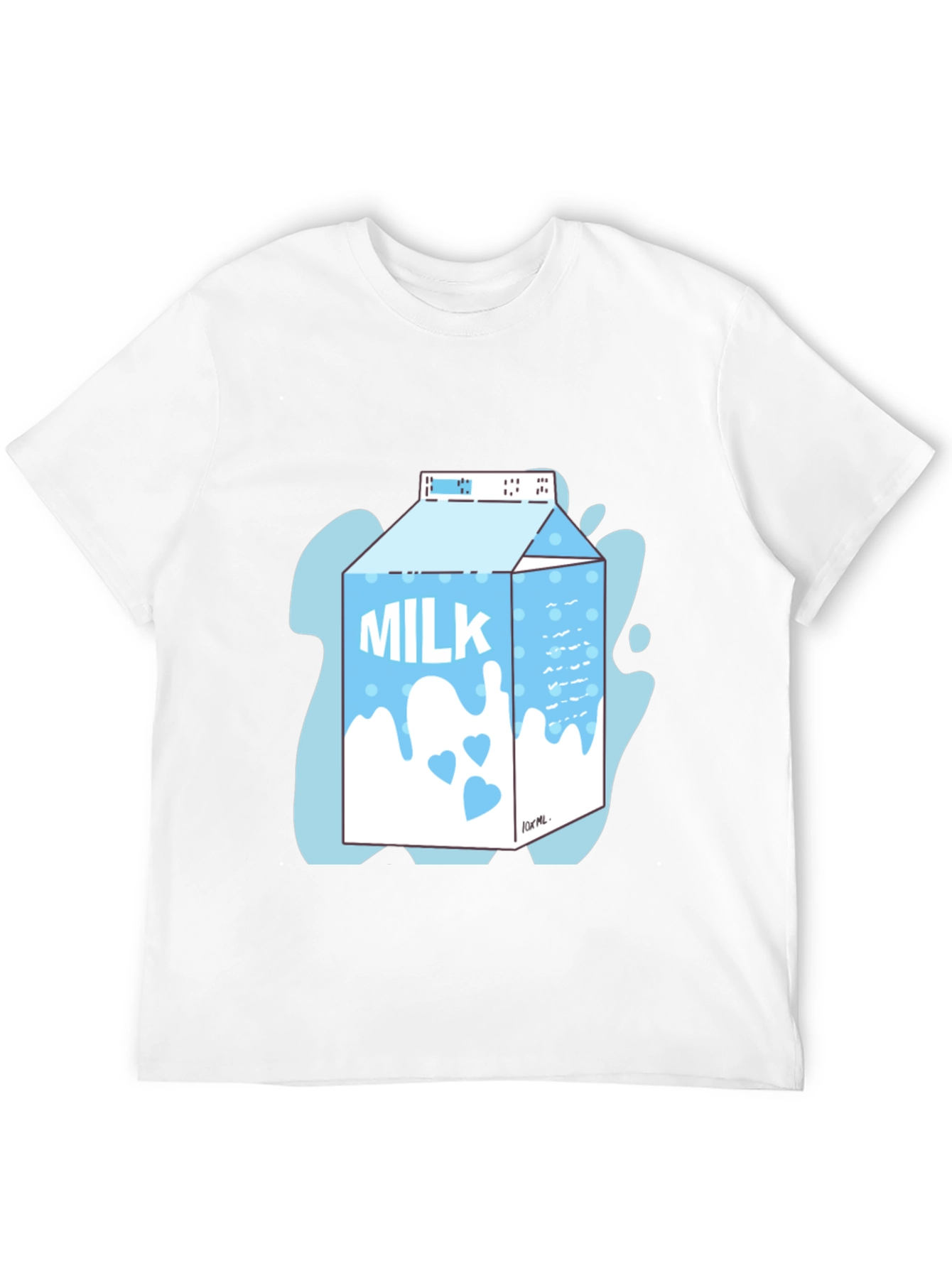Milk Carton Graphic Tee - Trendy & Cool