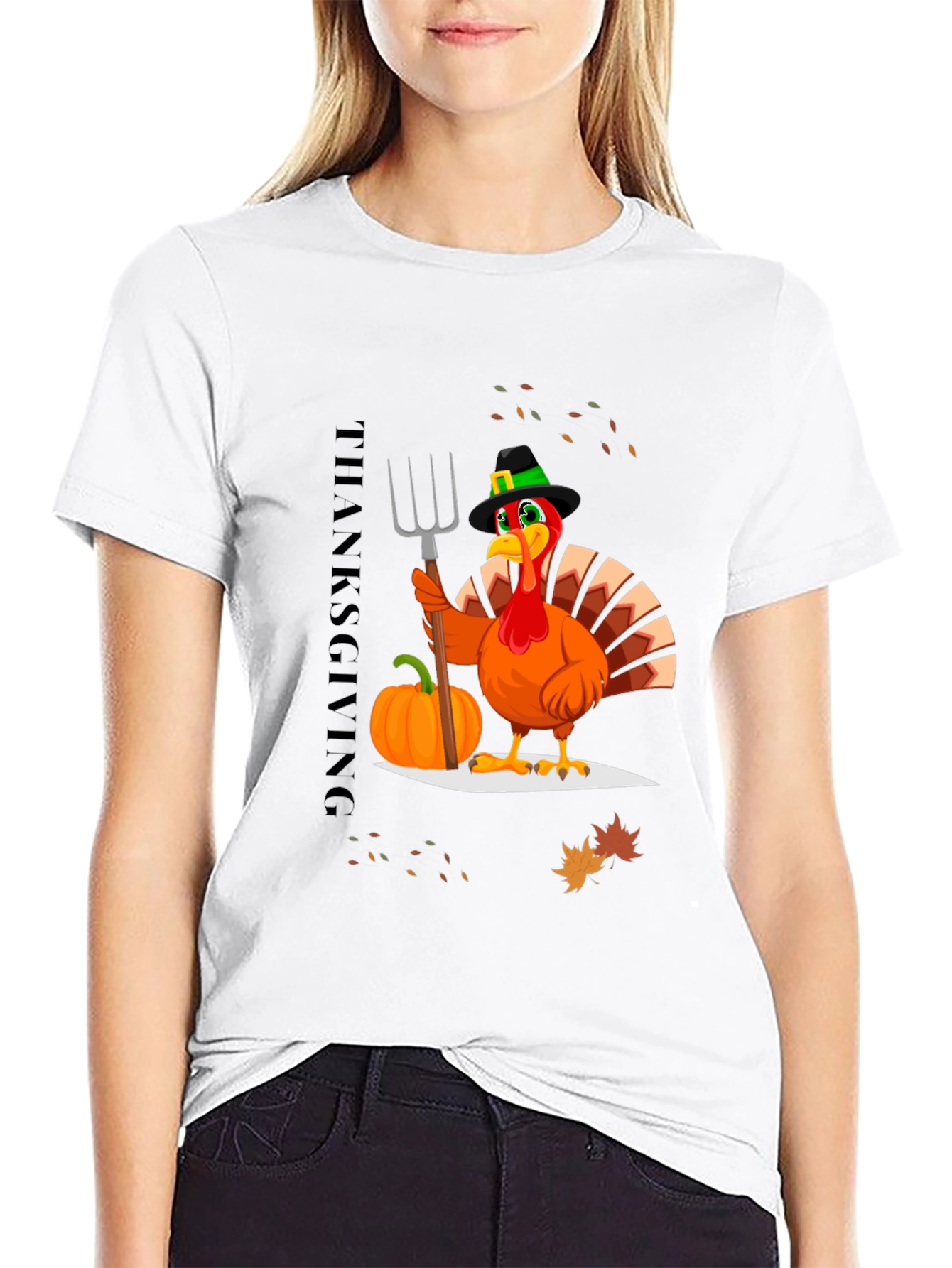 Thanksgiving Turkey Graphic T-Shirt