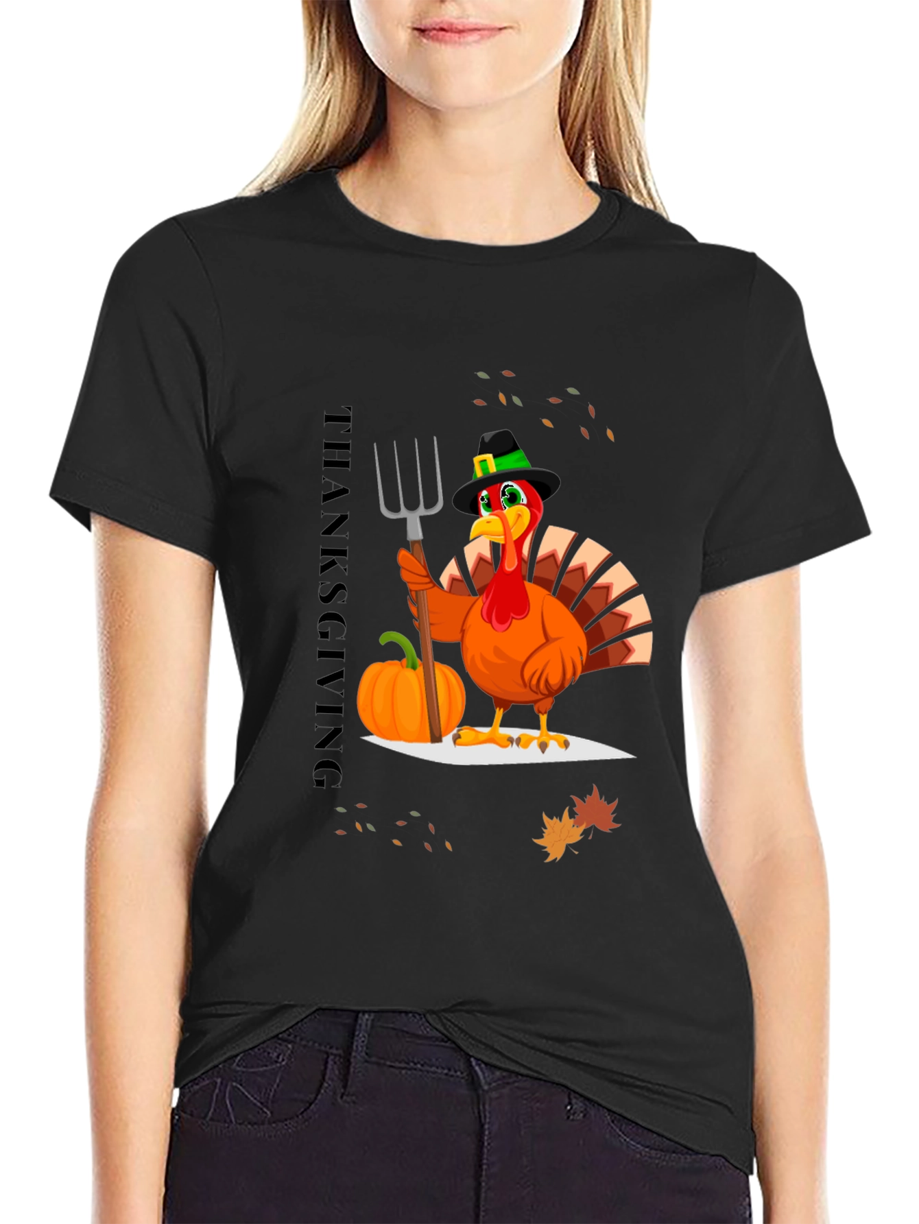Thanksgiving Turkey Graphic T-Shirt