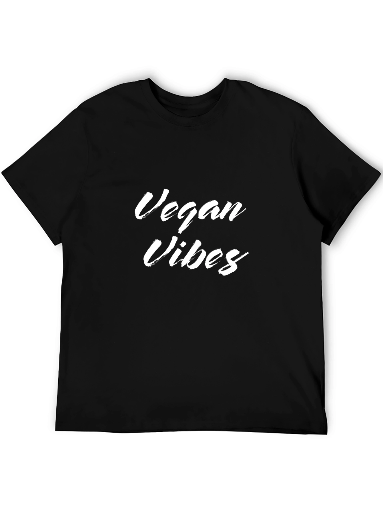 Vegan Vibes Graphic T-Shirt - Black