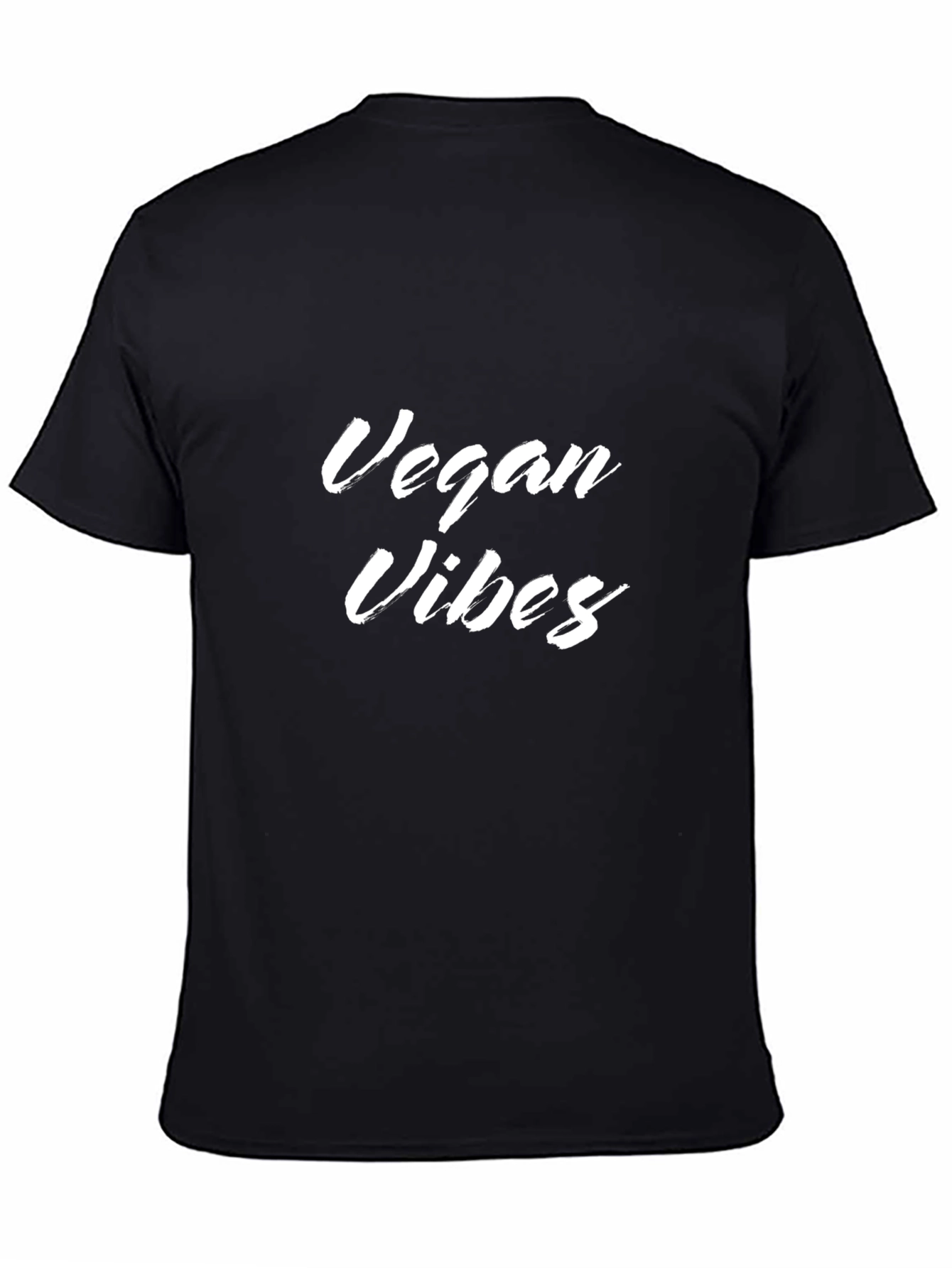 Vegan Vibes Graphic T-Shirt - Black