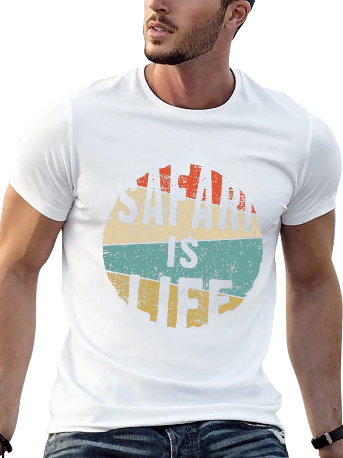 Safari Is Life Retro Graphic T-Shirt