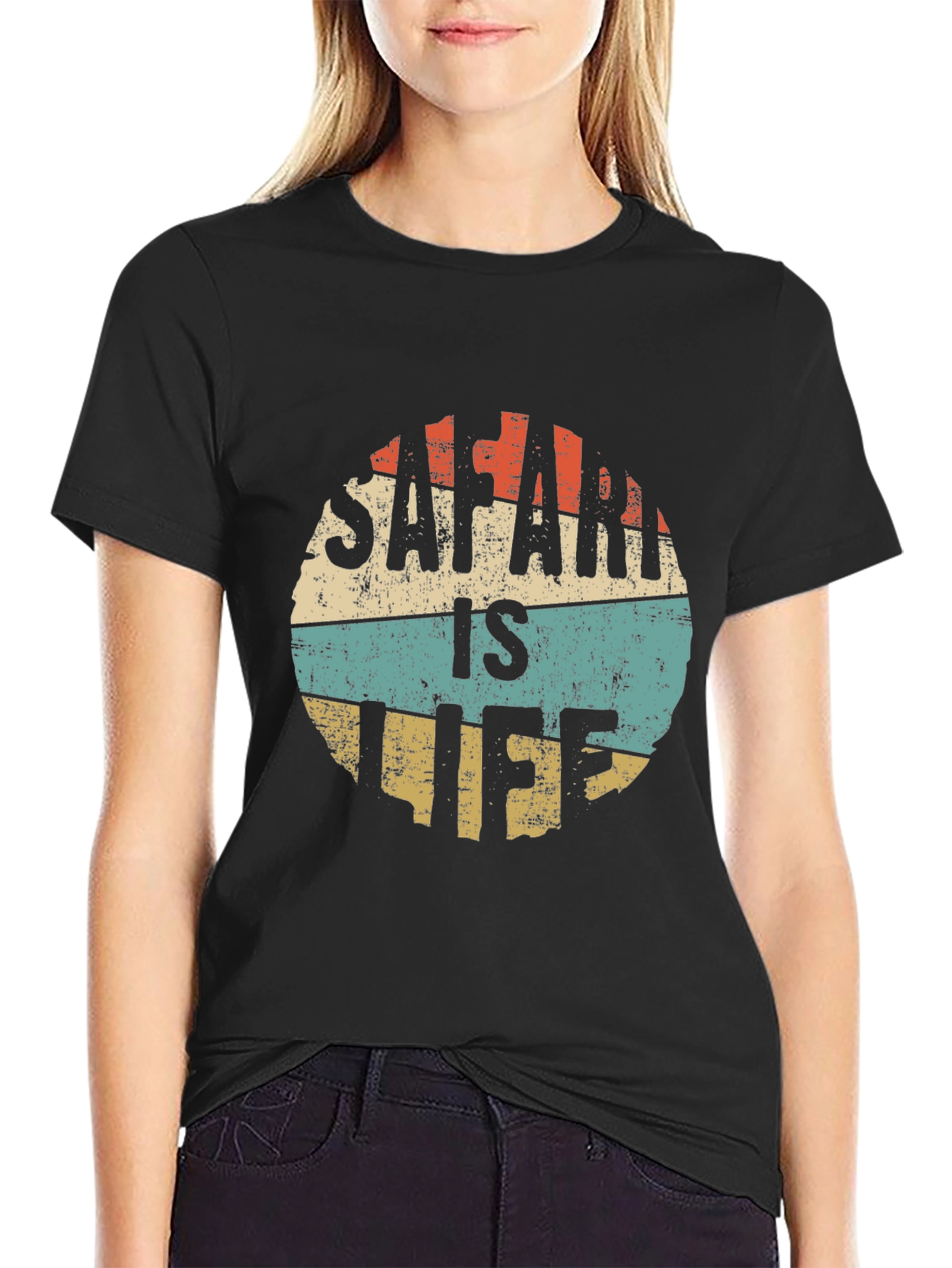 Safari Is Life Retro Graphic T-Shirt