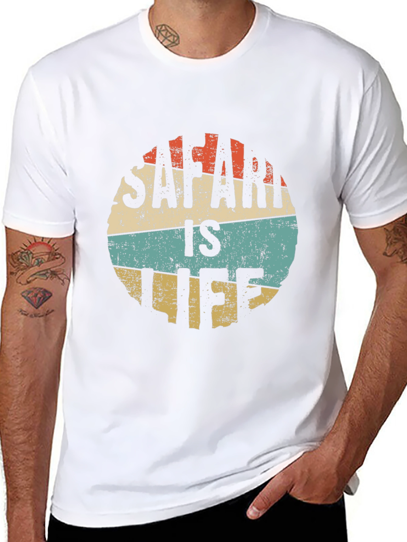 Safari Is Life Retro Graphic T-Shirt