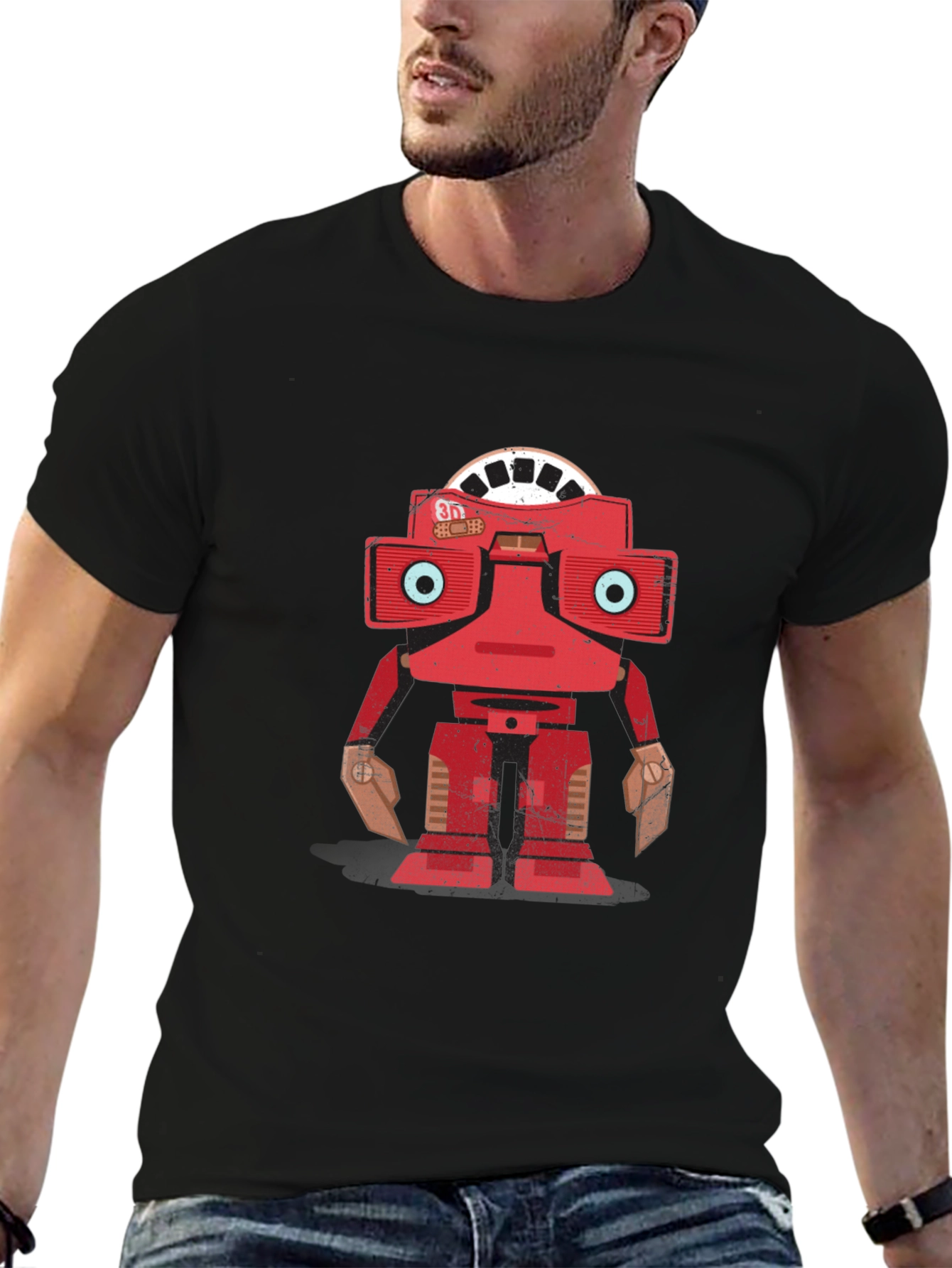 Retro Robot T-Shirt - Nostalgic Design