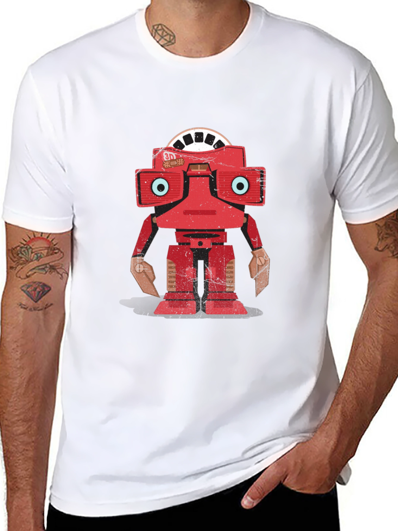 Retro Robot T-Shirt - Nostalgic Design