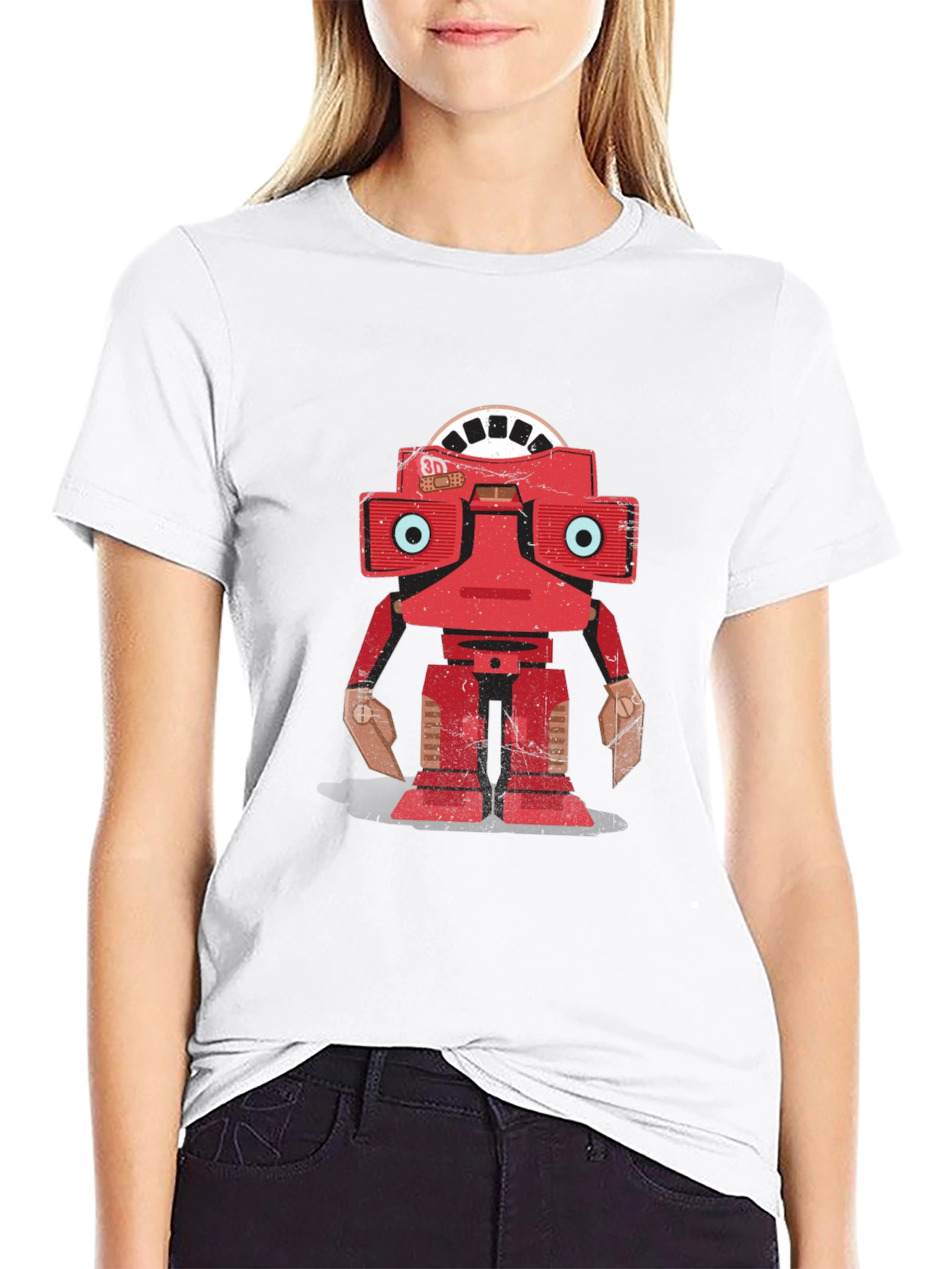 Retro Robot T-Shirt - Nostalgic Design