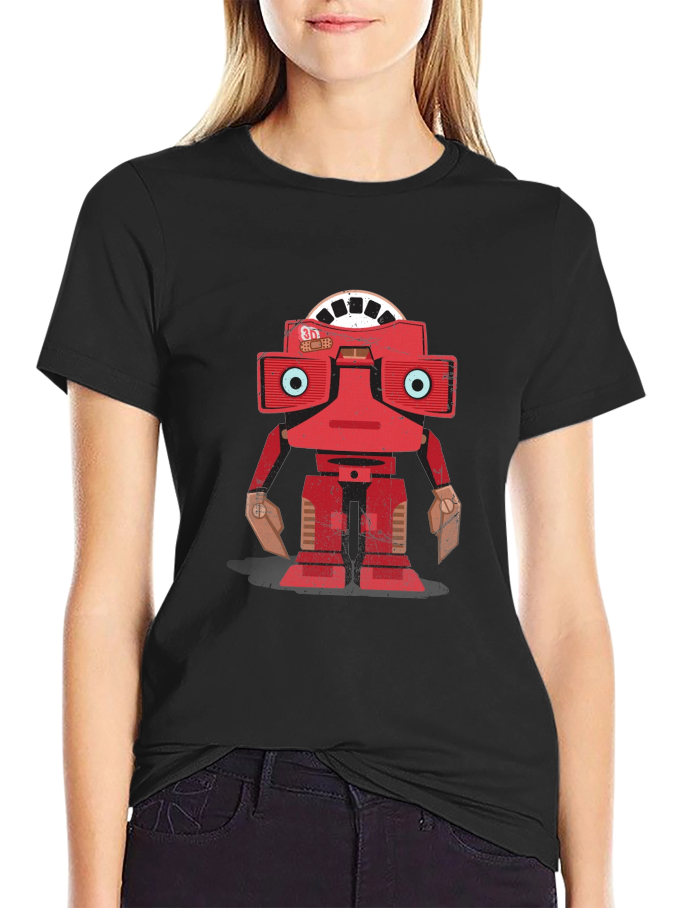 Retro Robot T-Shirt - Nostalgic Design