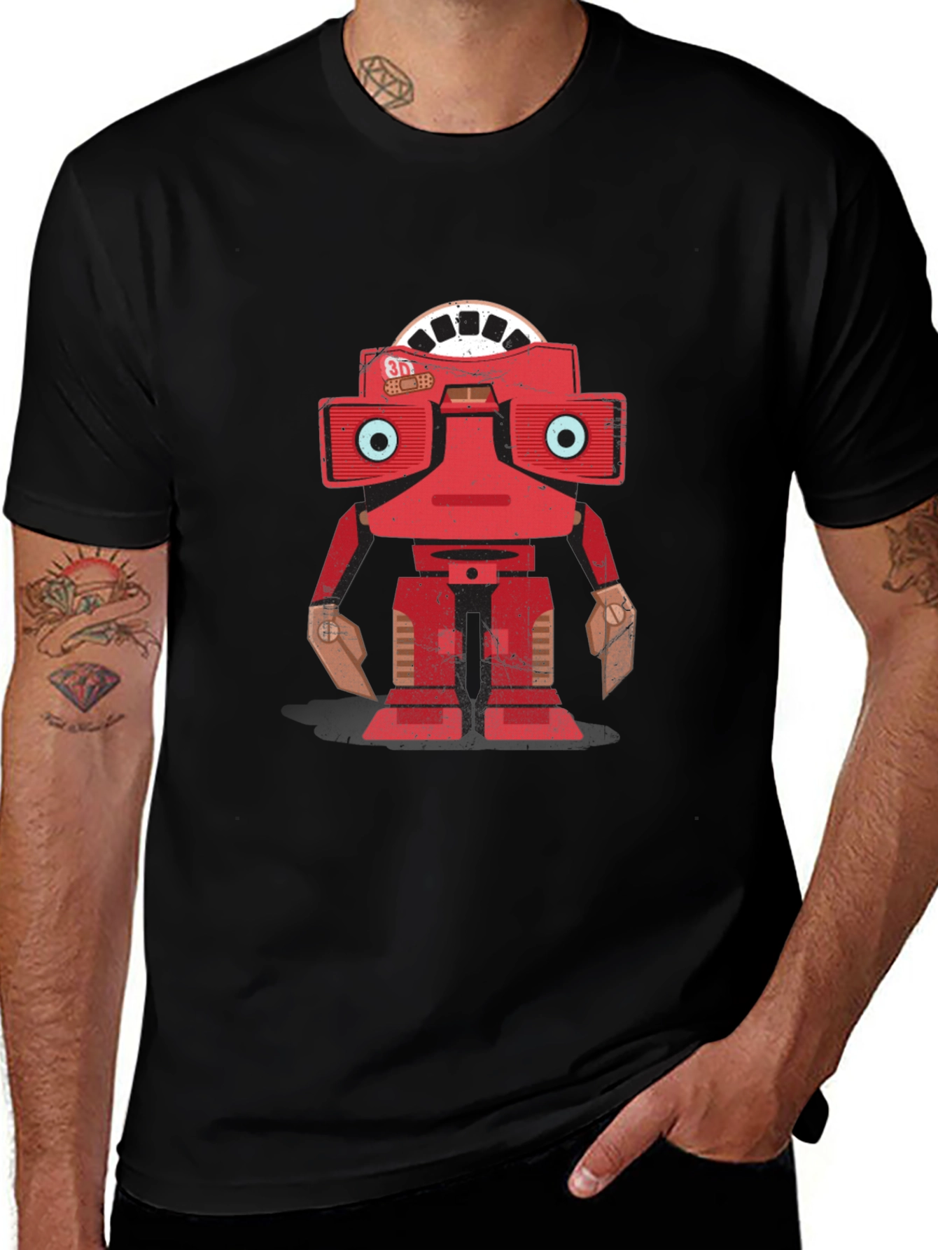 Retro Robot T-Shirt - Nostalgic Design