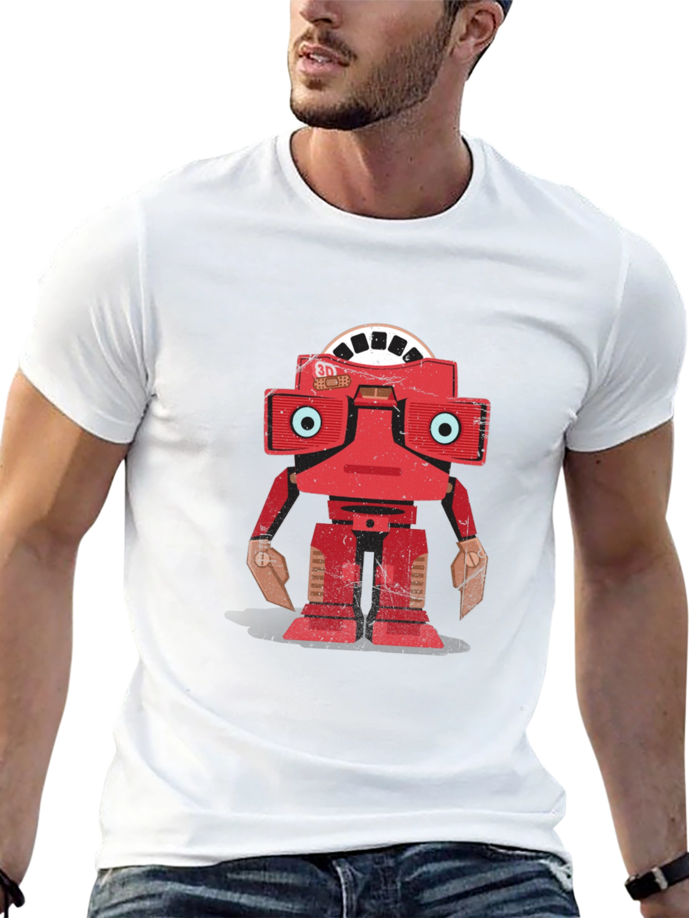 Retro Robot T-Shirt - Nostalgic Design