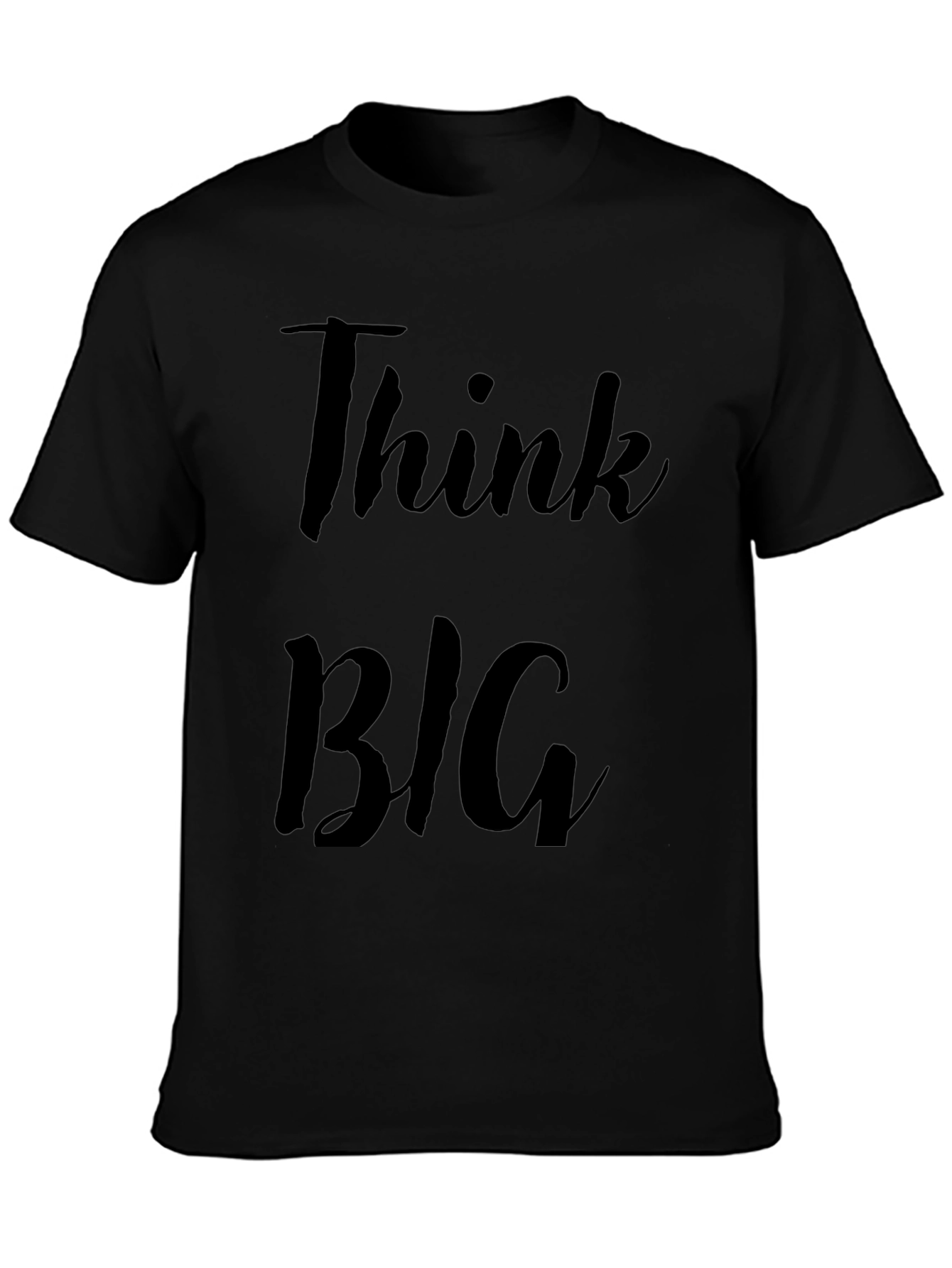 Think BIG Black Graphic Tee