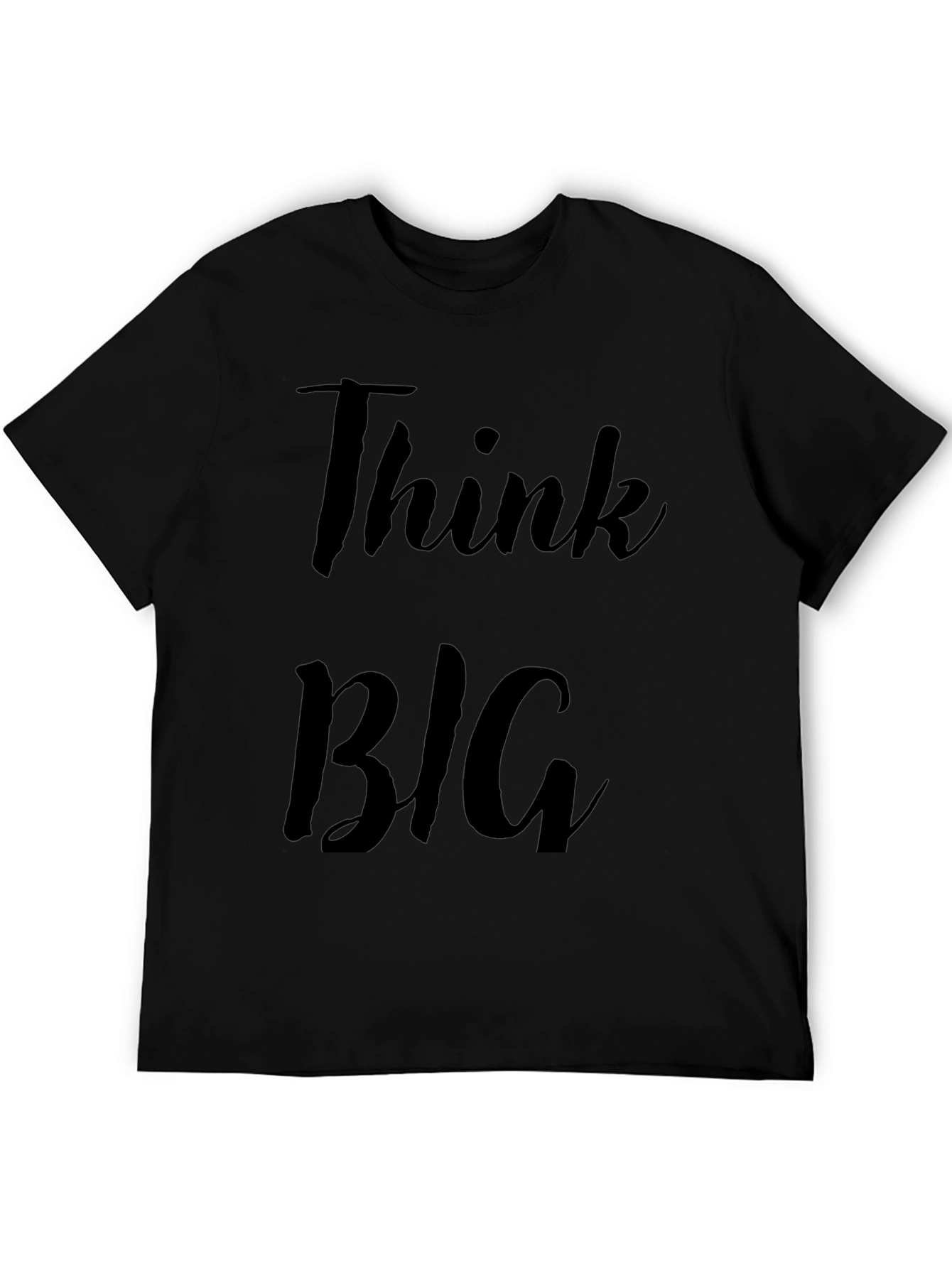 Think BIG Black Graphic Tee