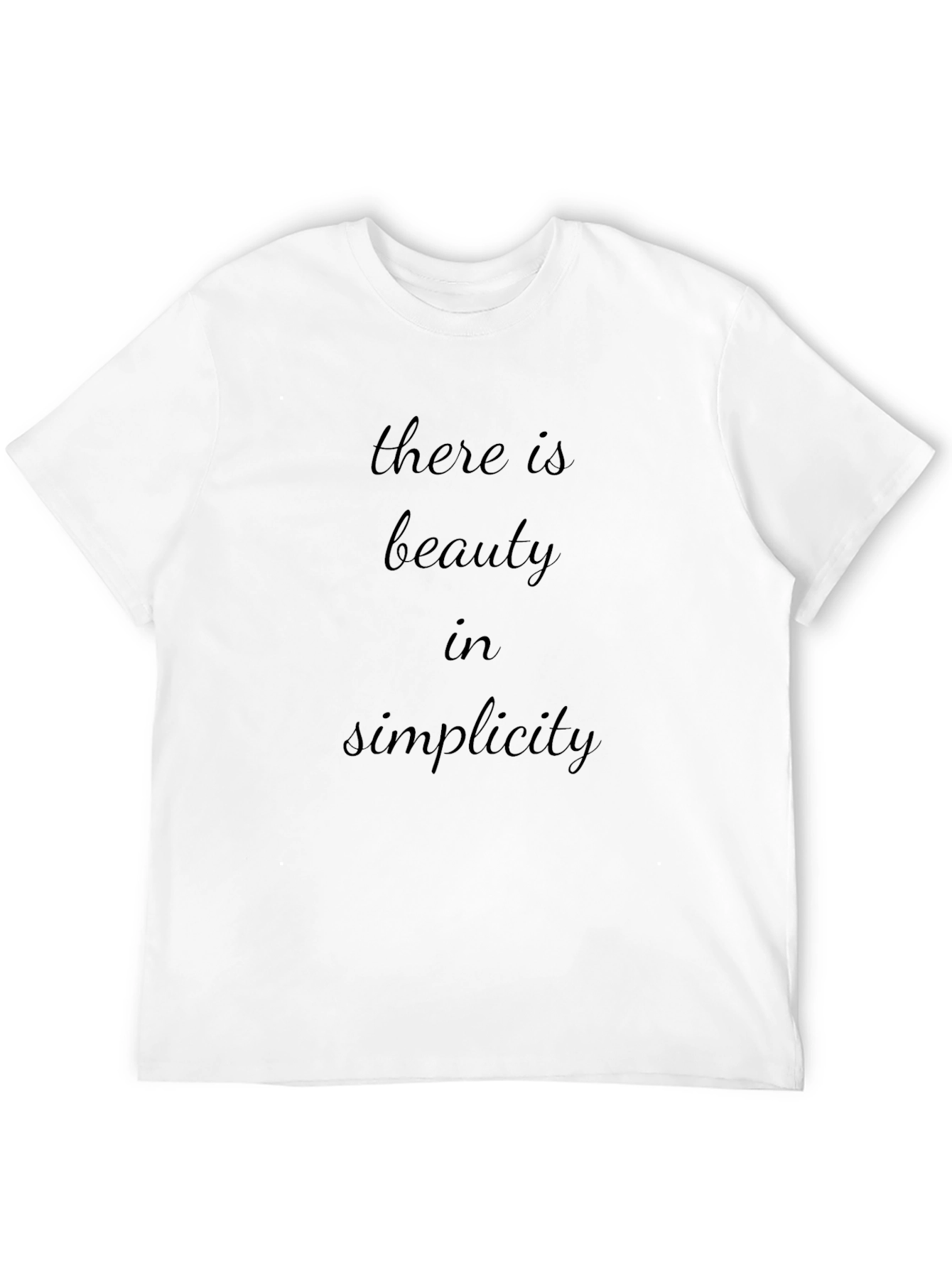 Simplicity Graphic Tee - Stylish Mens Black T-Shirt