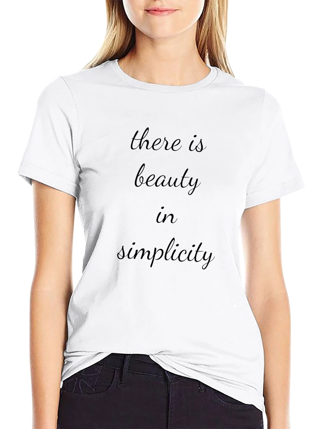Simplicity Graphic Tee - Stylish Mens Black T-Shirt