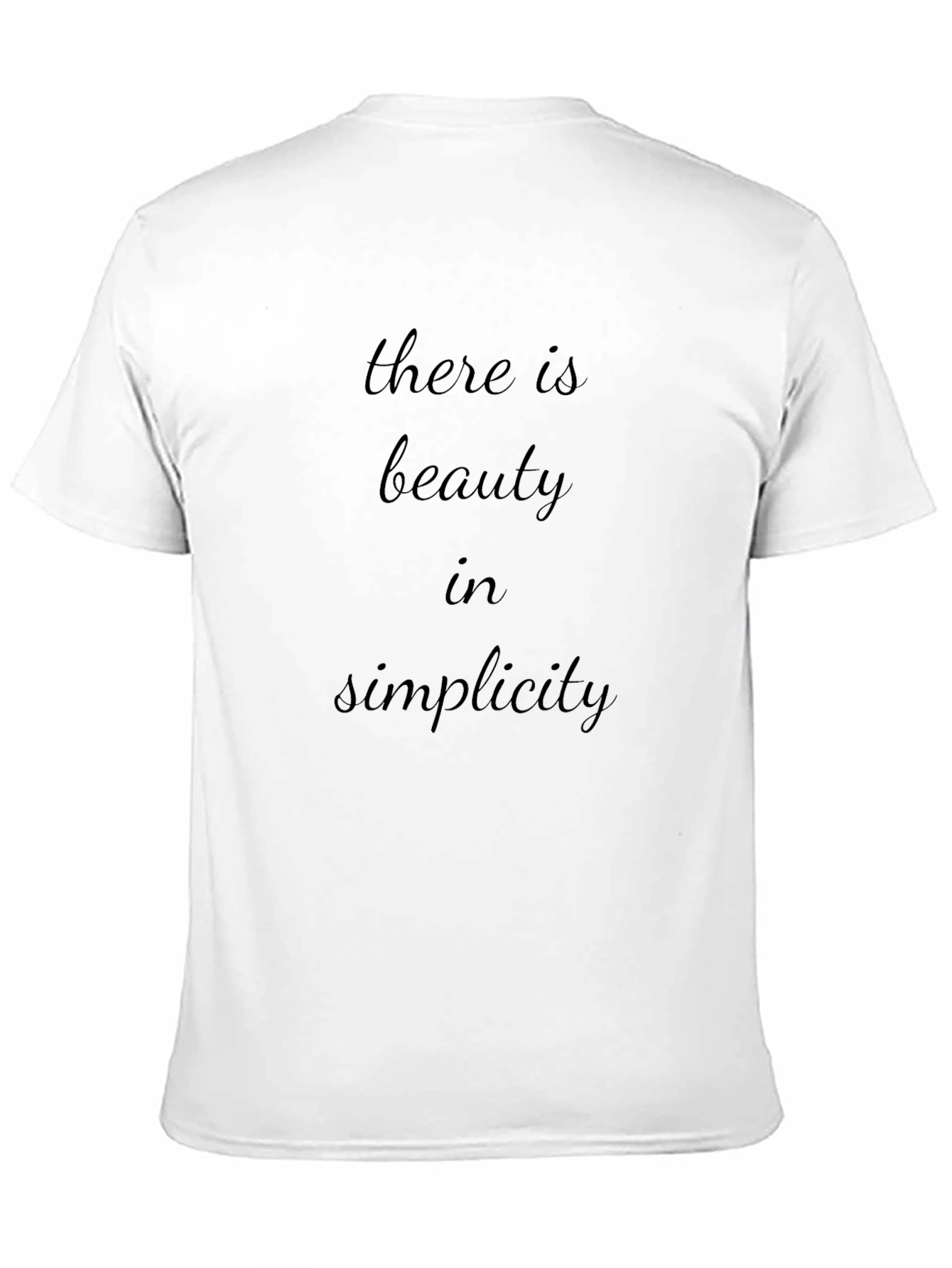 Simplicity Graphic Tee - Stylish Mens Black T-Shirt