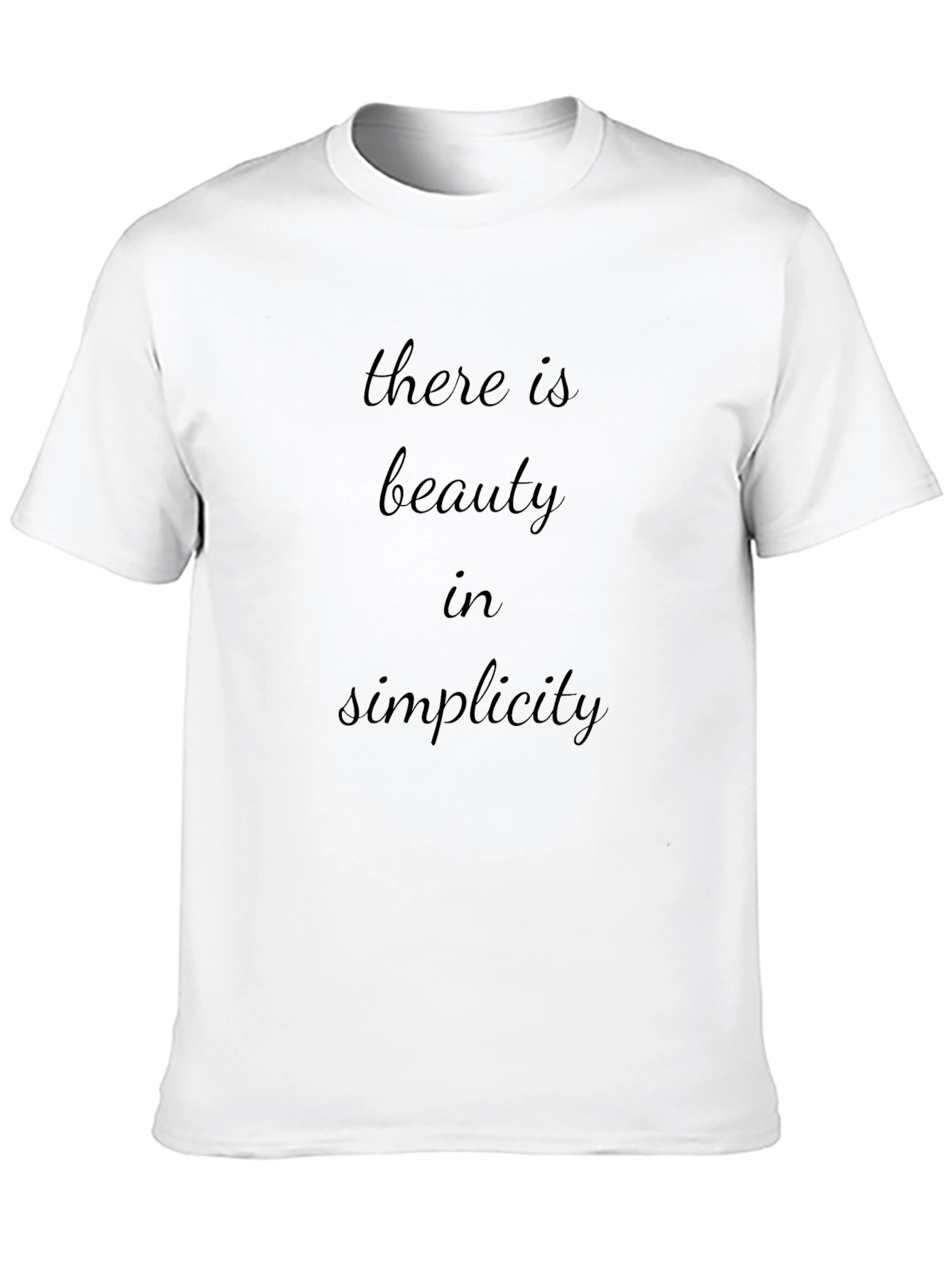 Simplicity Graphic Tee - Stylish Mens Black T-Shirt