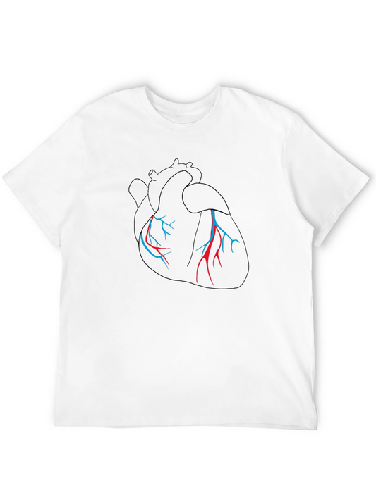 Anatomical Heart Graphic Tee - Black