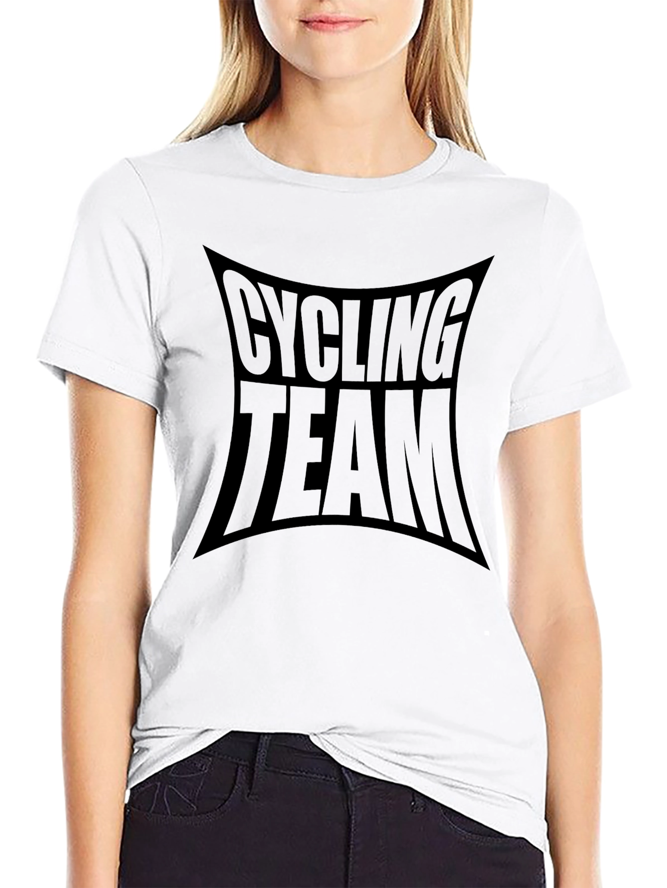 Cycling Team Black T-Shirt