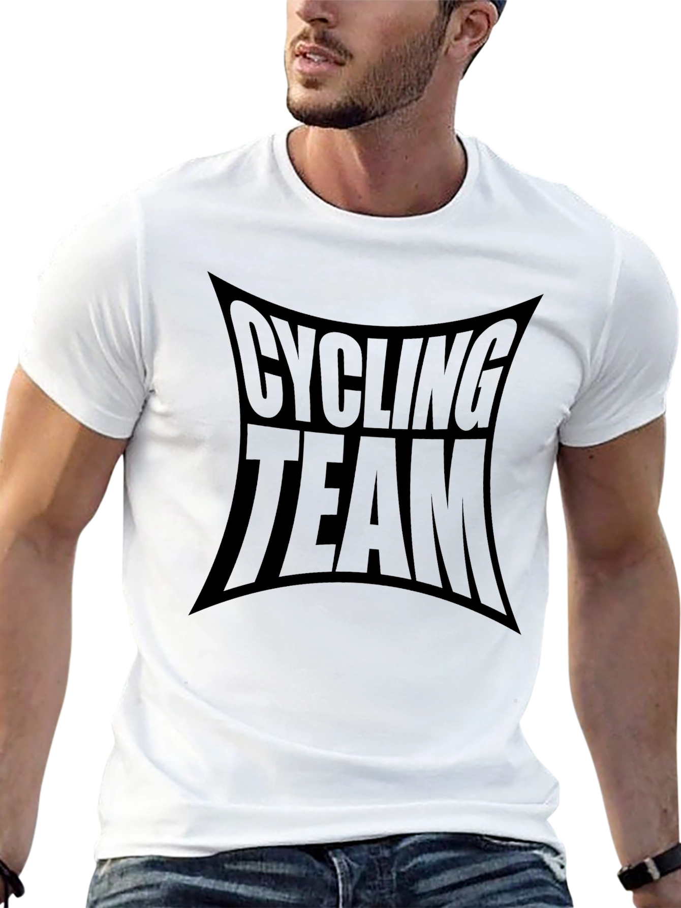 Cycling Team Black T-Shirt