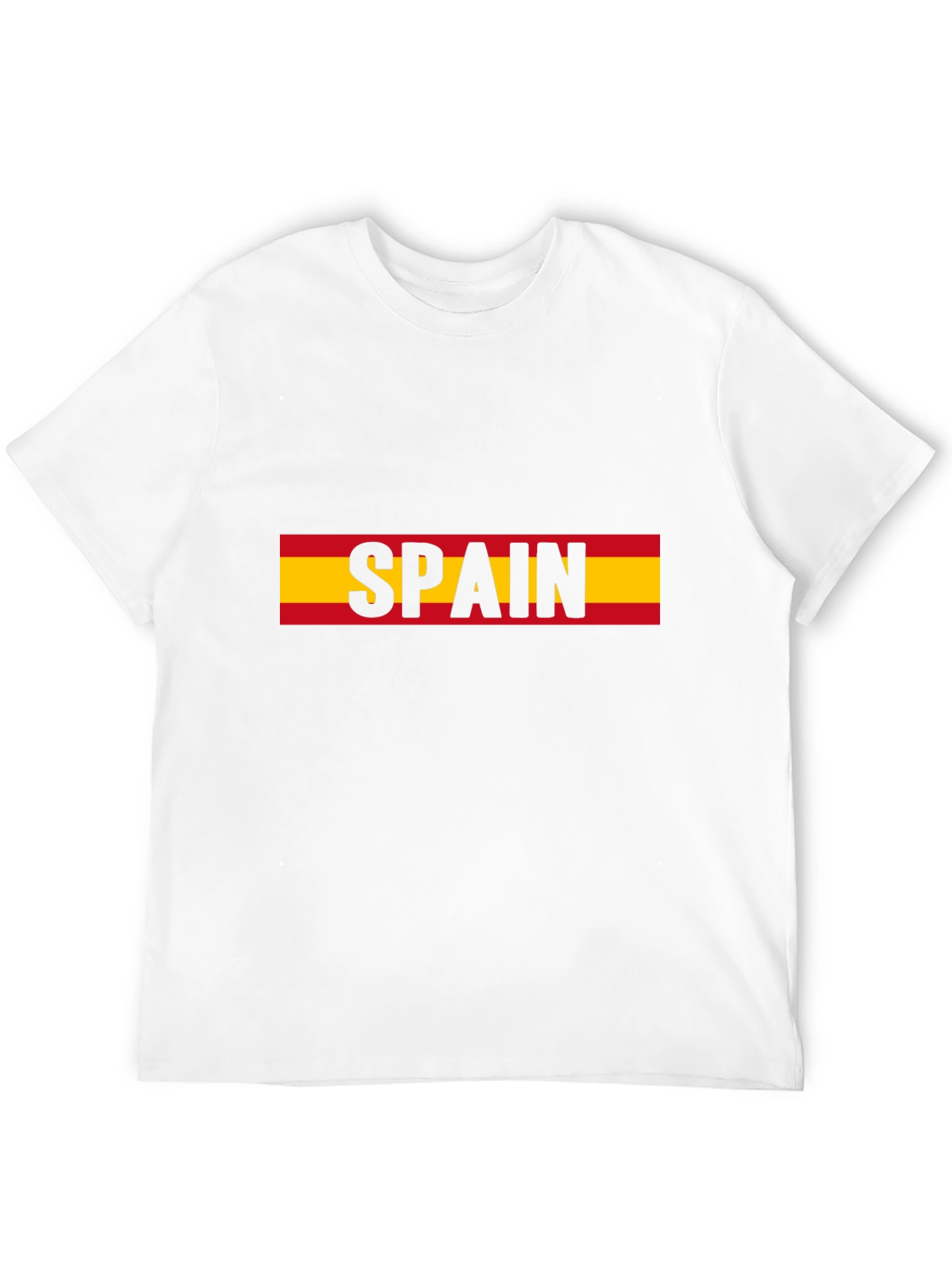 Spain Flag T-Shirt - Black Tee