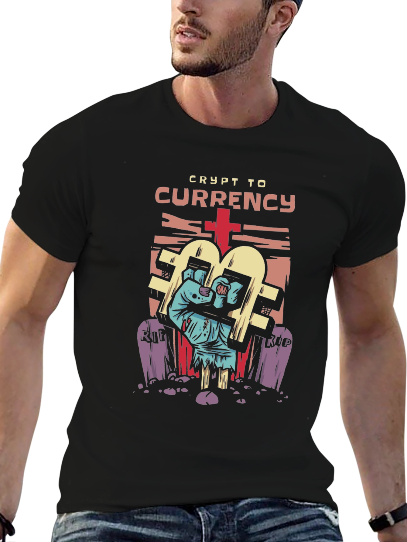 Crypto to Currency Graphic T-Shirt