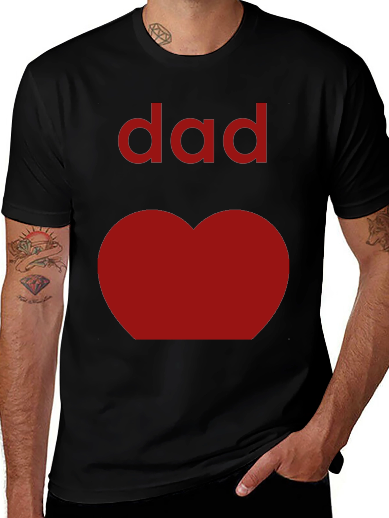 Dad Heart T-Shirt - Fathers Day Tee