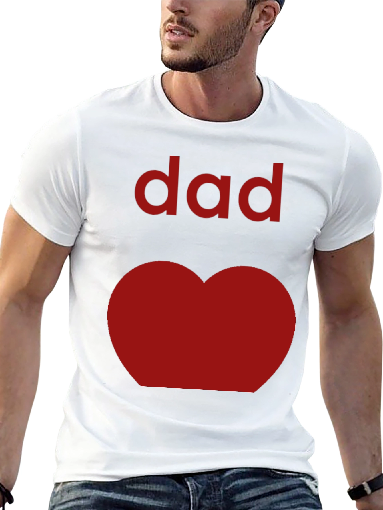 Dad Heart T-Shirt - Fathers Day Tee