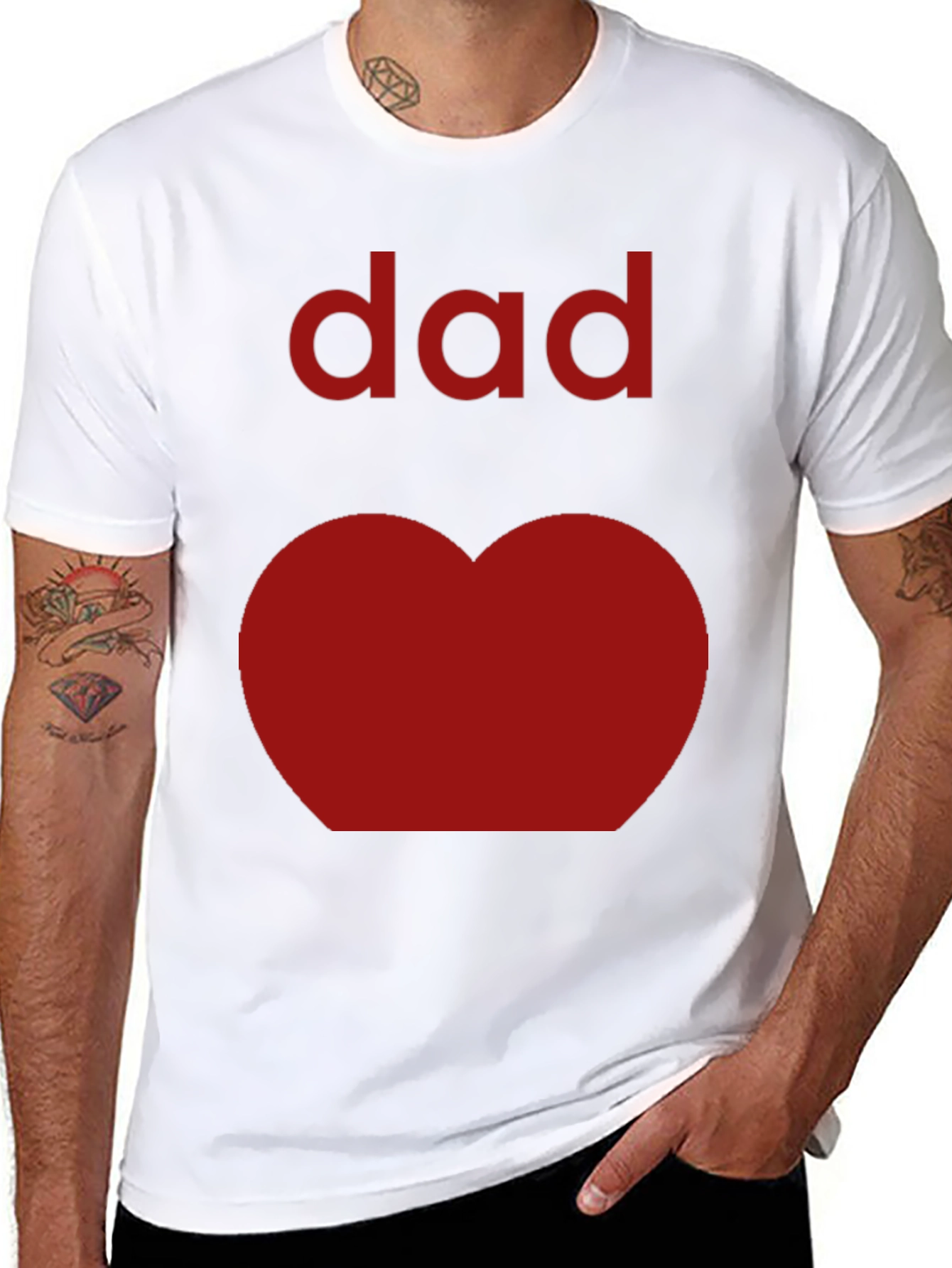 Dad Heart T-Shirt - Fathers Day Tee