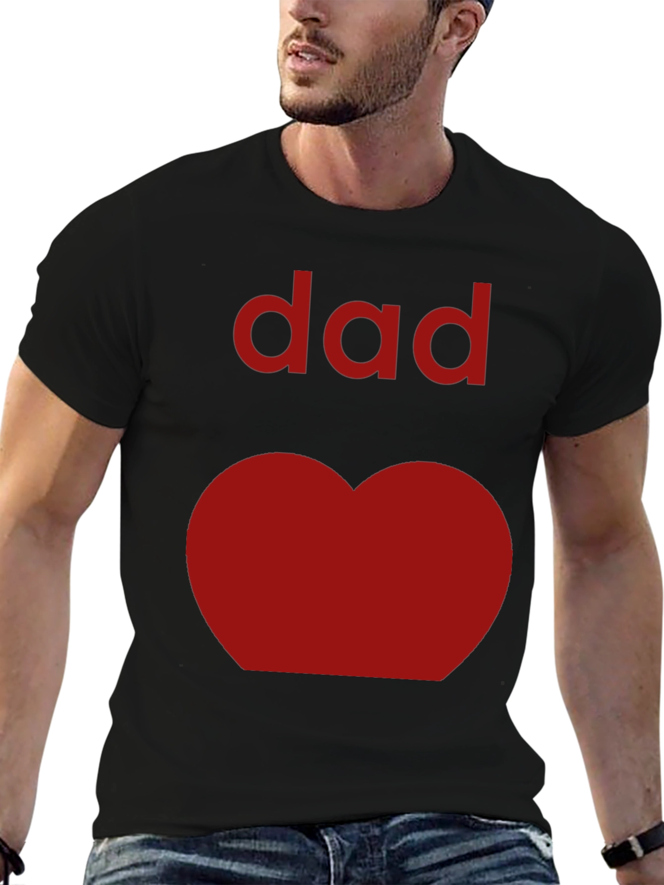 Dad Heart T-Shirt - Fathers Day Tee