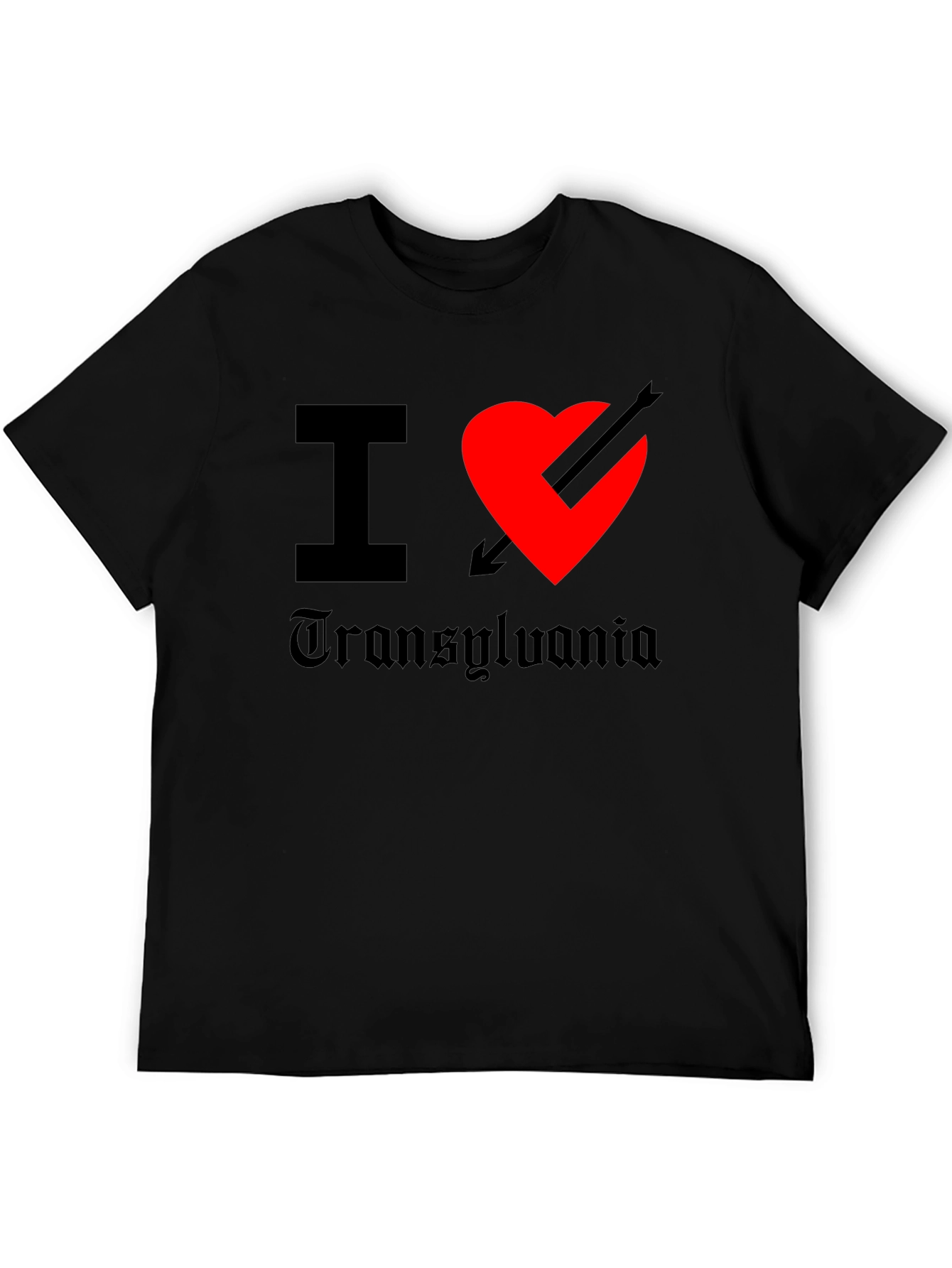 I Heart Transylvania Black T-Shirt