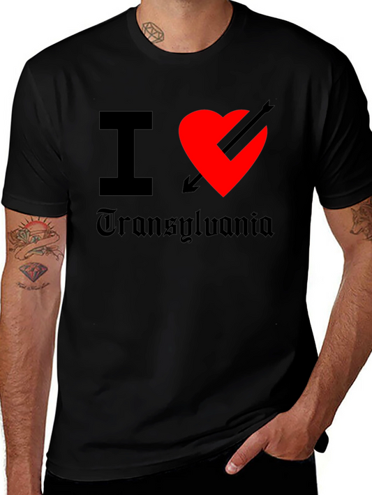 I Heart Transylvania Black T-Shirt