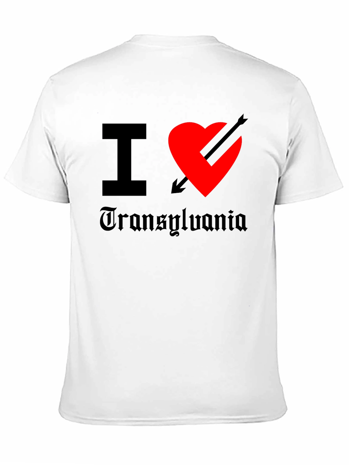 I Heart Transylvania Black T-Shirt