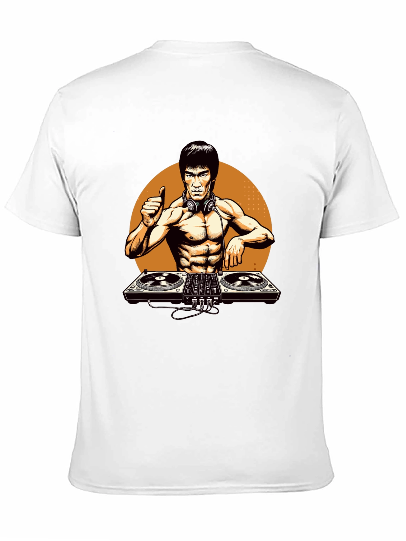 DJ Bruce Lee Graphic Tee - Black T-Shirt