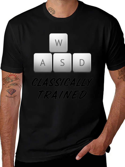 Classically Trained Gamer Black T-Shirt