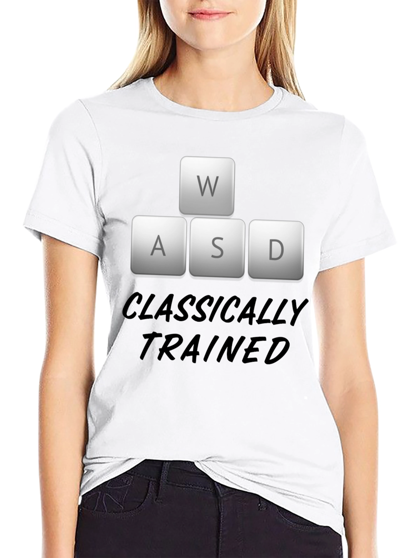 Classically Trained Gamer Black T-Shirt