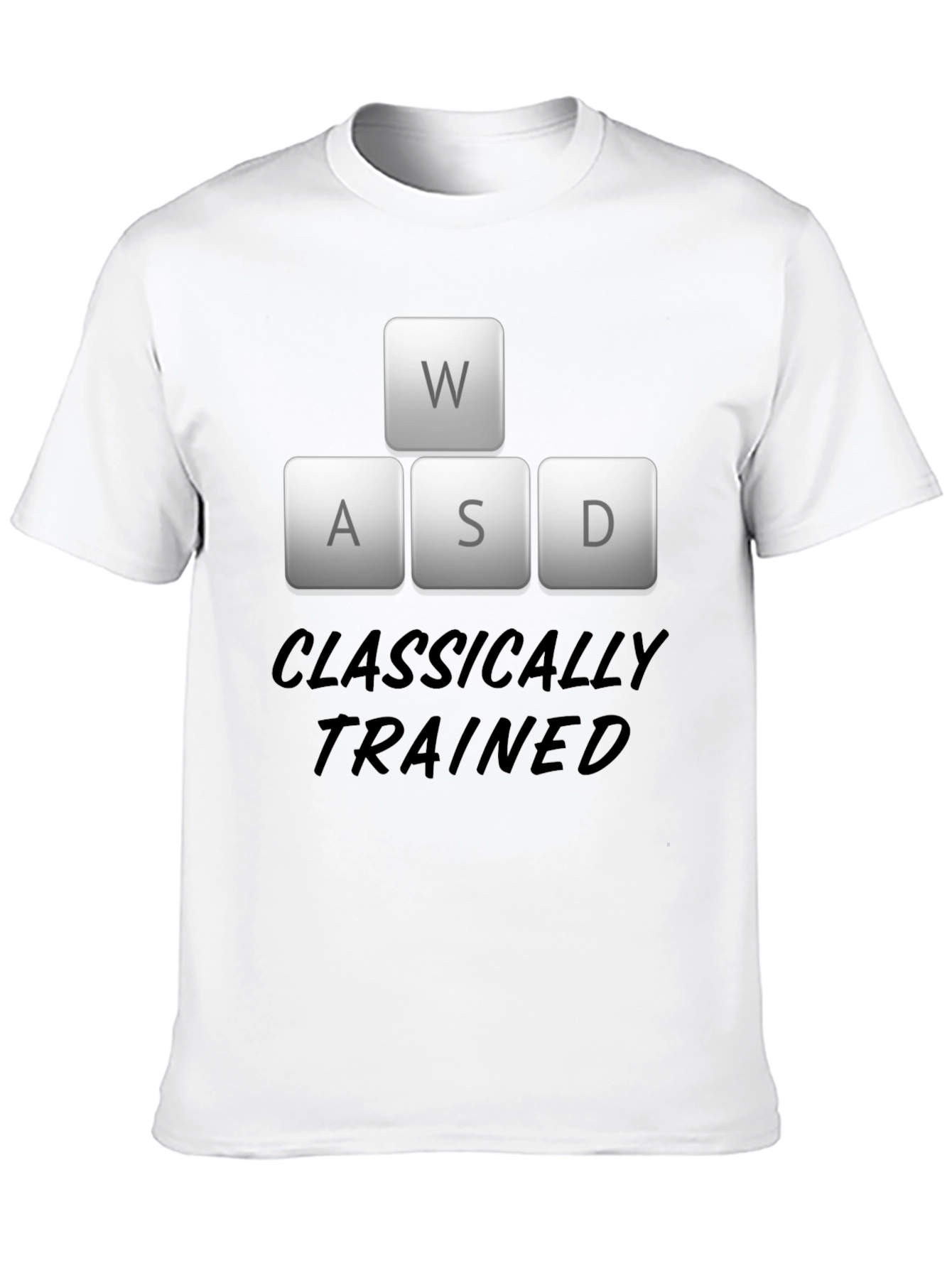 Classically Trained Gamer Black T-Shirt