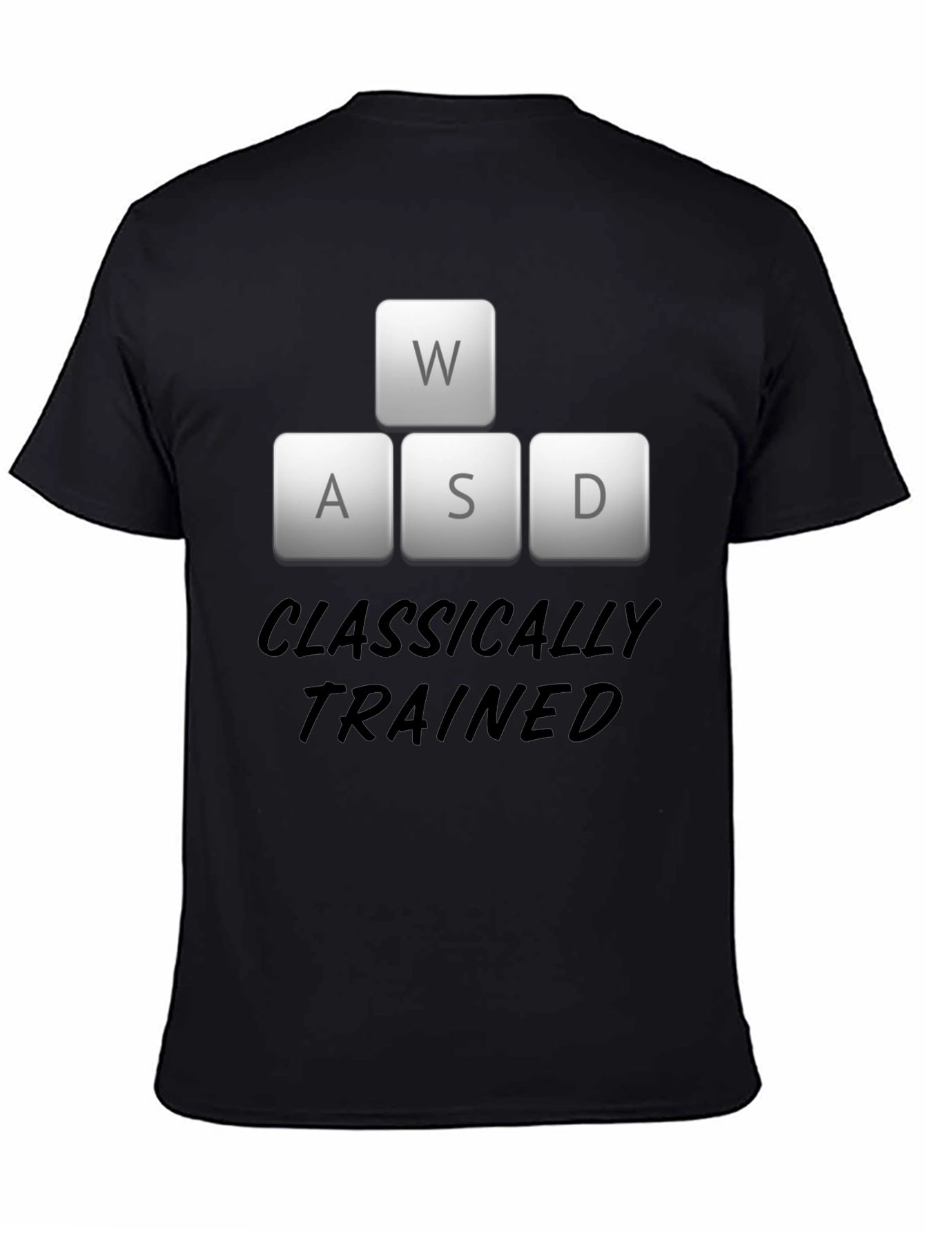 Classically Trained Gamer Black T-Shirt