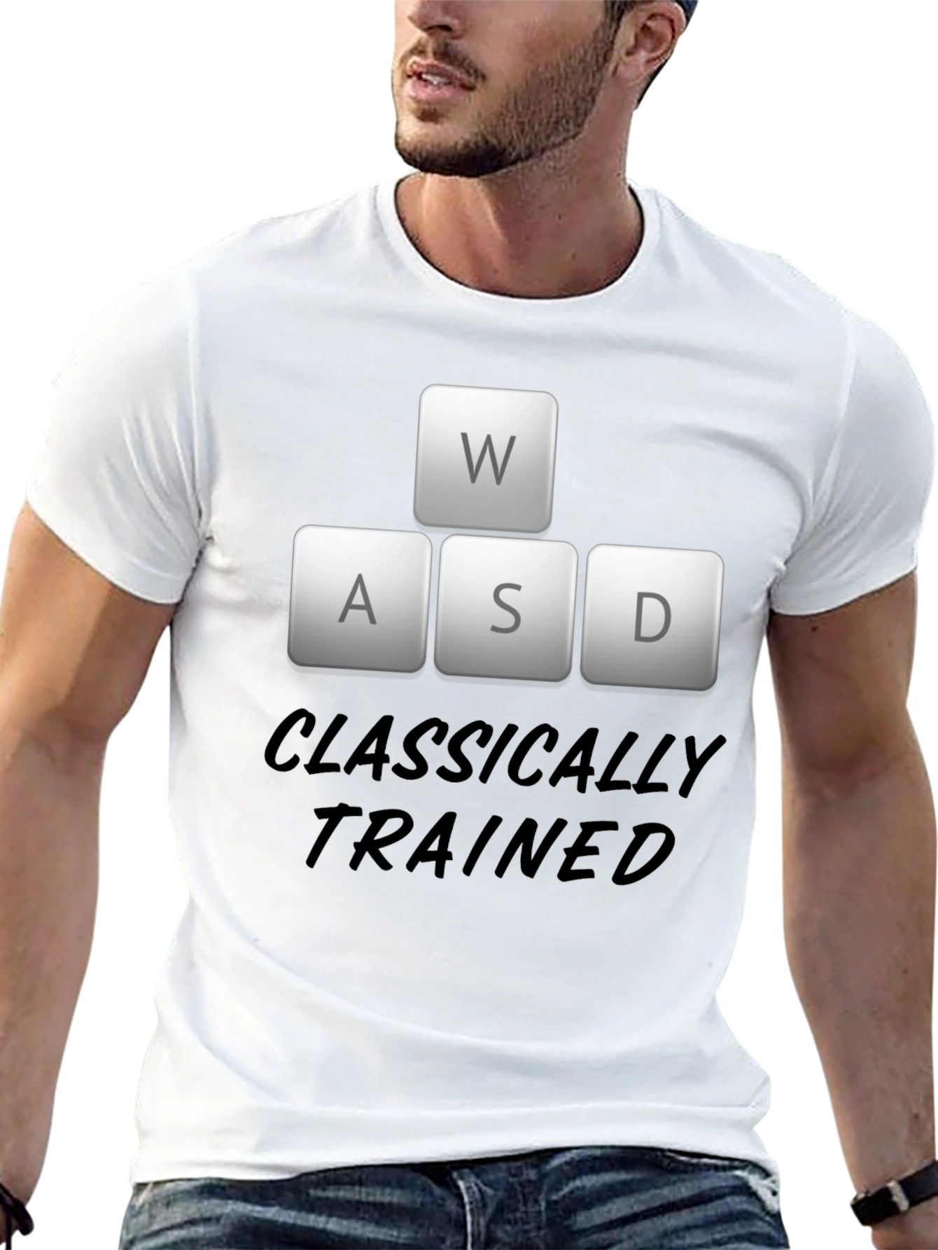 Classically Trained Gamer Black T-Shirt
