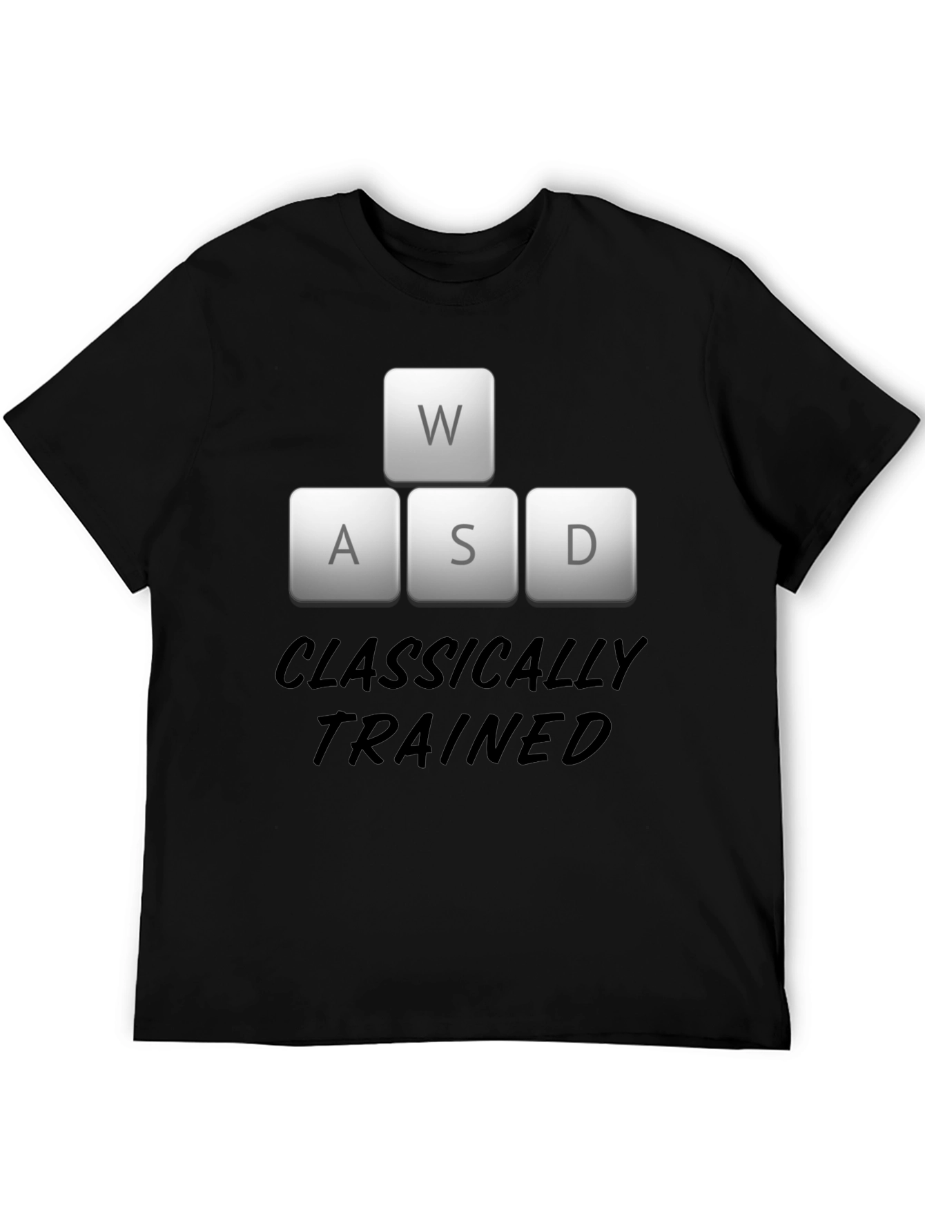 Classically Trained Gamer Black T-Shirt